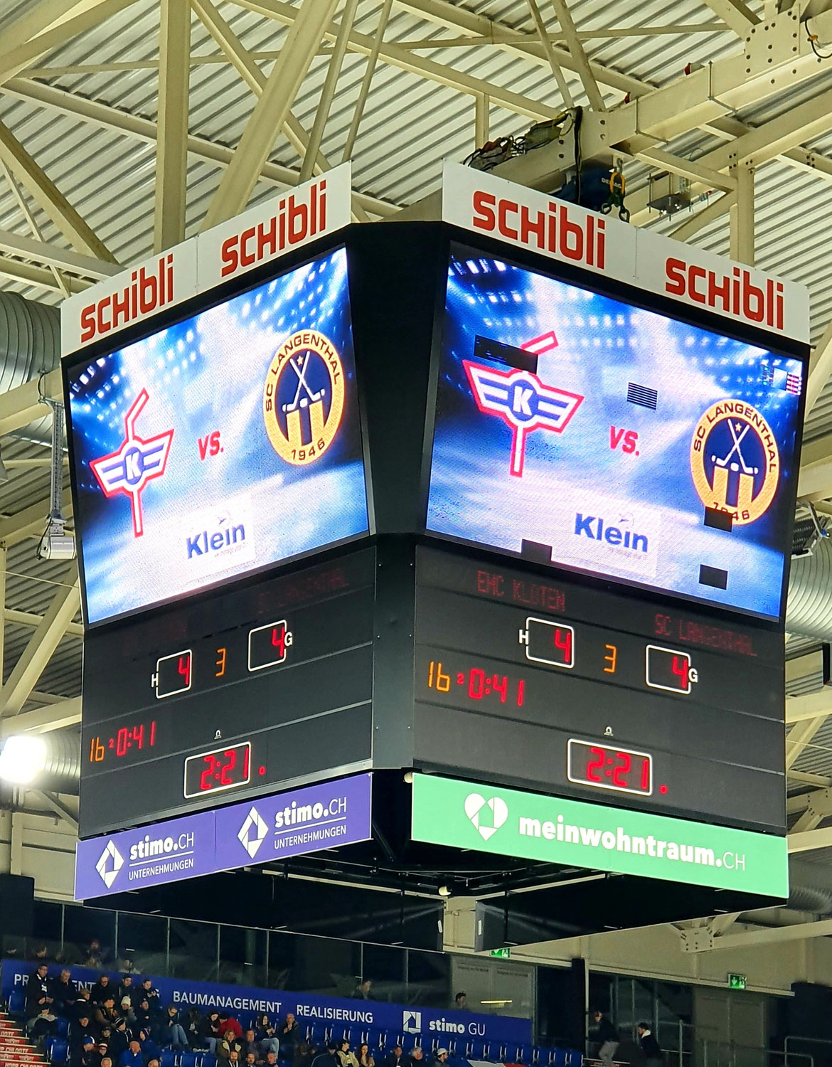 "EHC Kloten - SC Langenthal 4-5 n. V:(2-1)(1-0)(1-3)(0-1)"