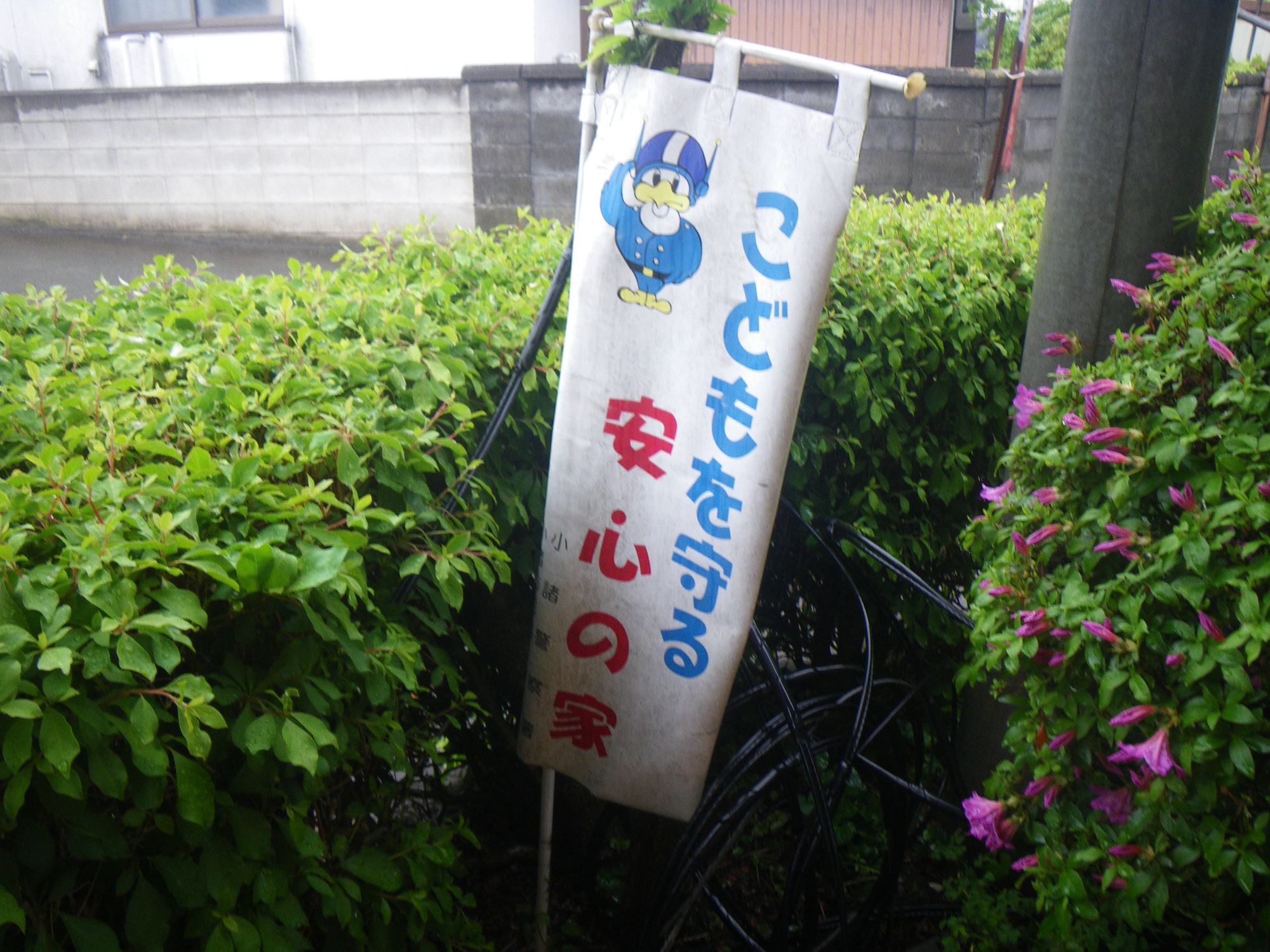 ≪地域報告≫ 「きけんを感じたらこのかんばんの家にかけこもう」「子どもを守る安心の家」