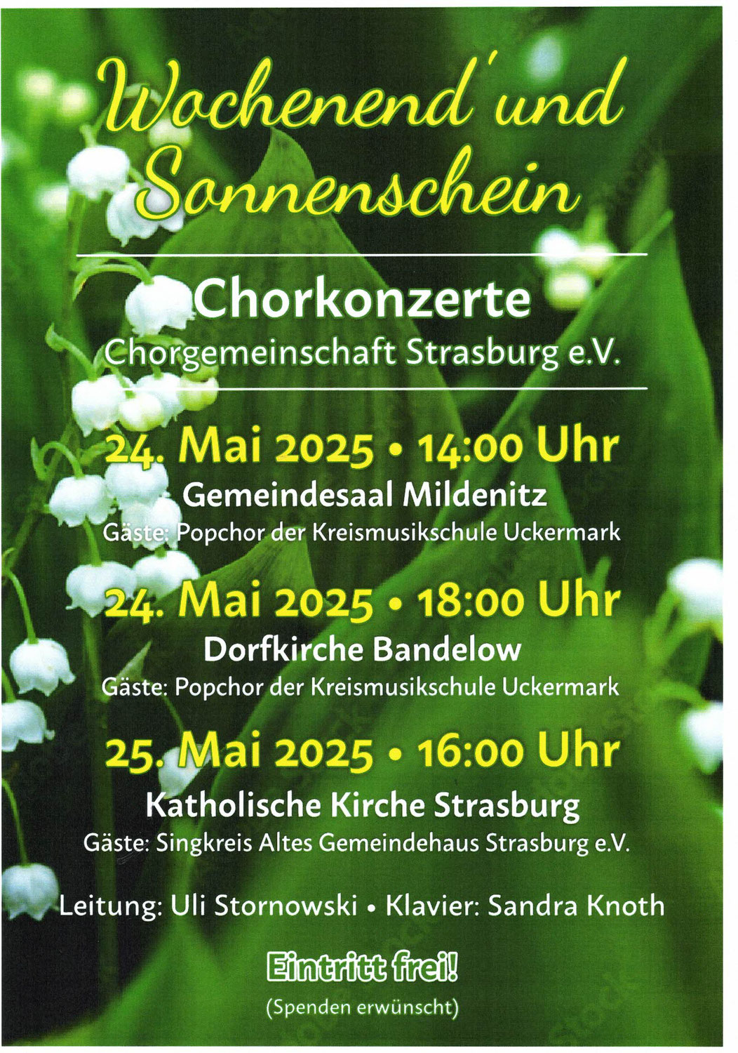 Chorkonzerte Frühjahr 2025