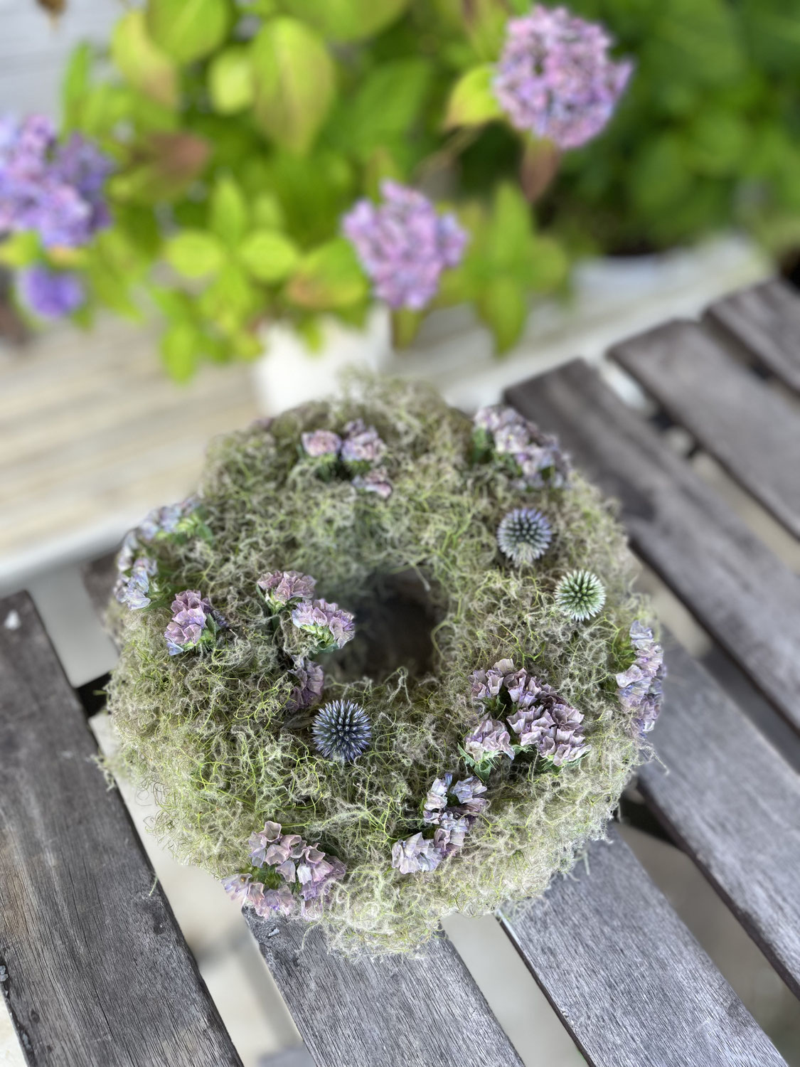 初夏のリース＋苔玉ワークショップ