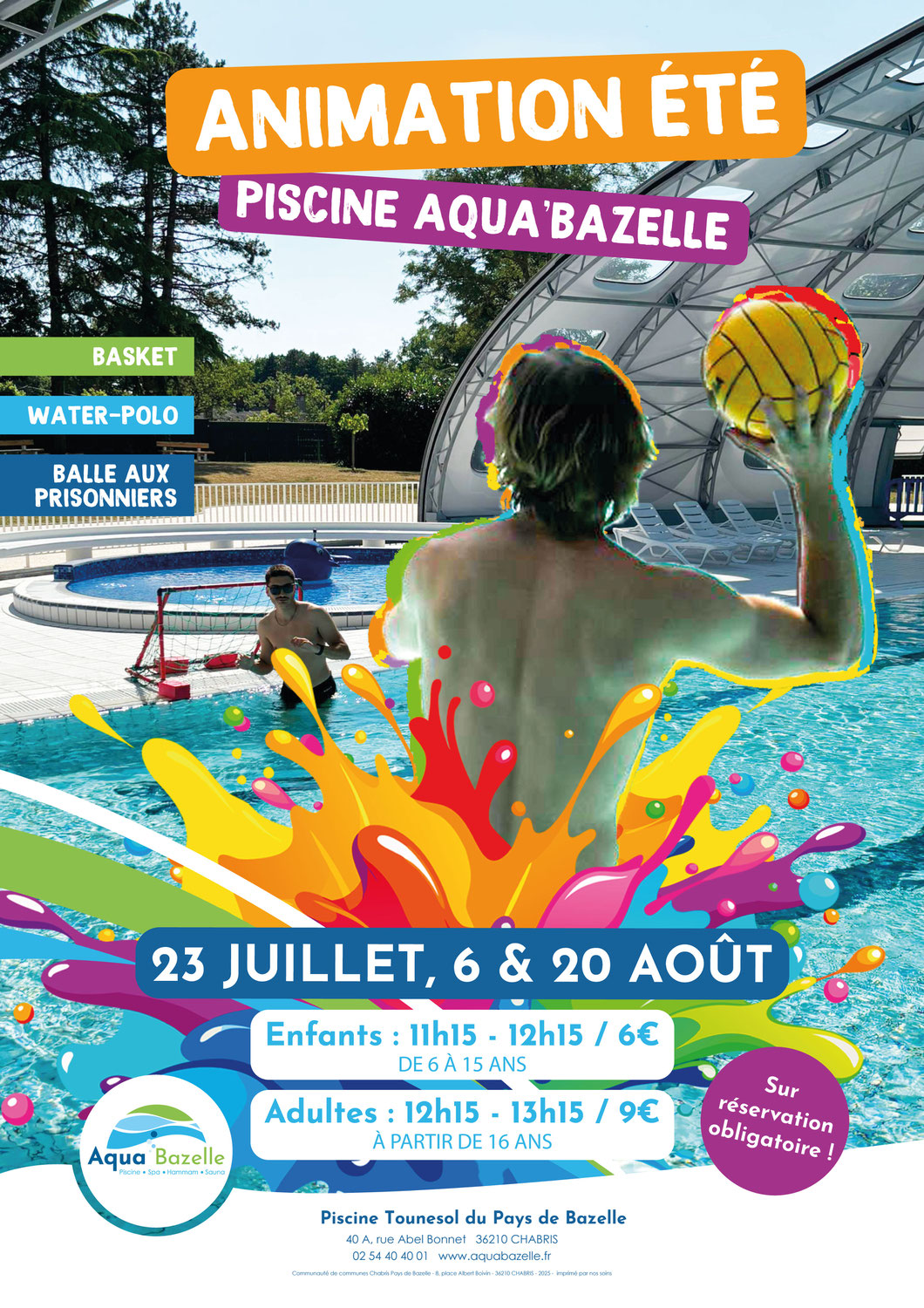 Animation été - Piscine Aqua'Bazelle