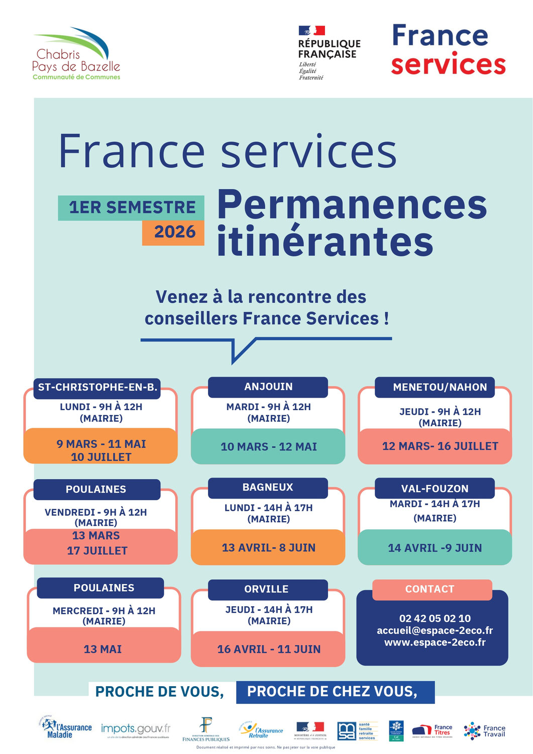 Permanences itinérantes France services