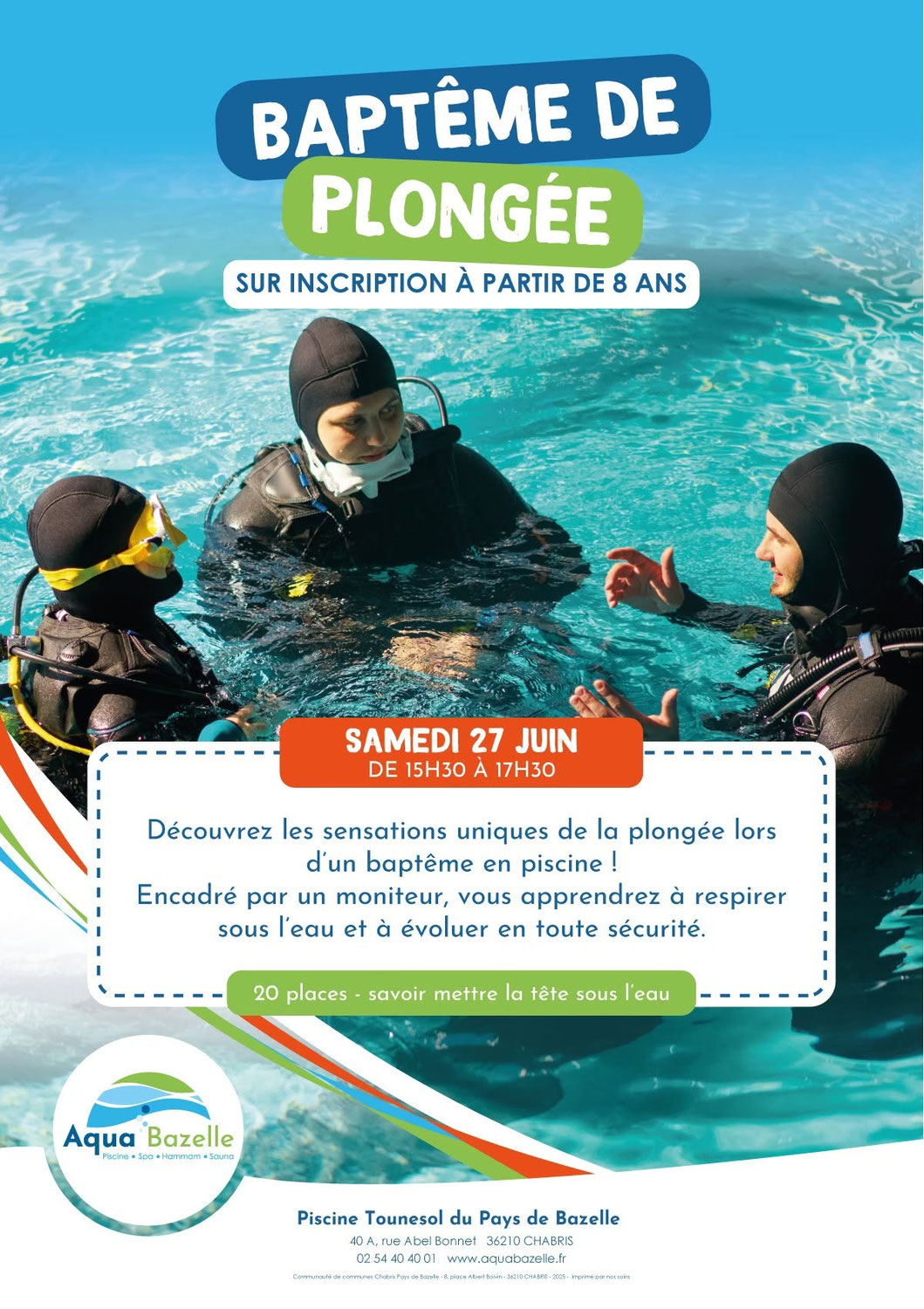 Baptême de plongée