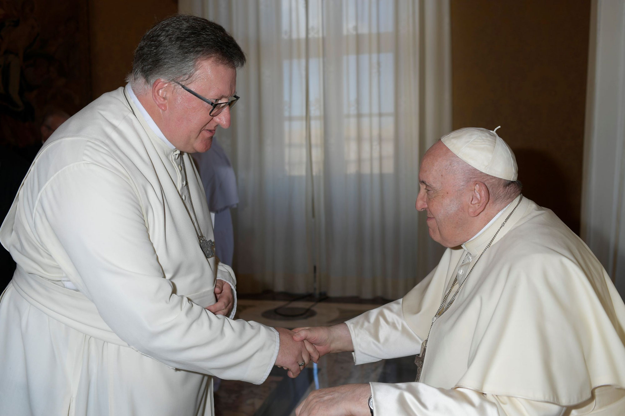 Papst empfing Abt Albert in Rom