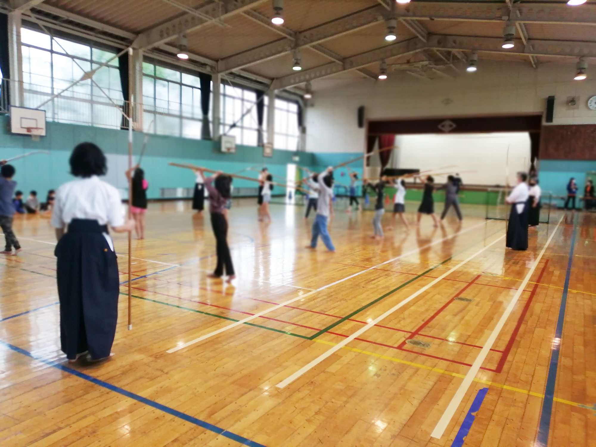 なぎなた　体験教室　　　　海老名市スポーツ指導者協議会