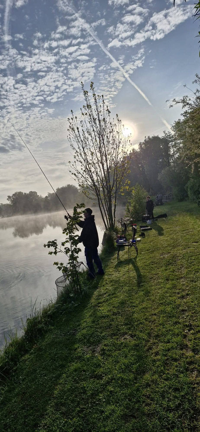 Gemeinschaftsangeln der Jugend am Inselsee