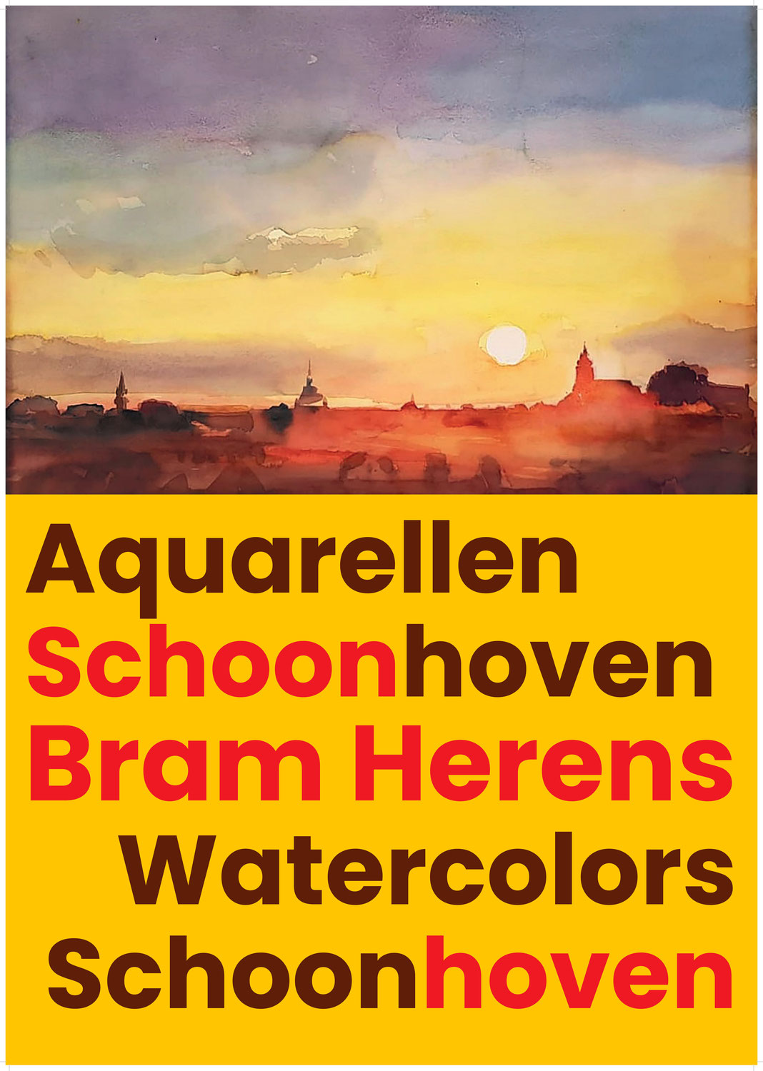 Landschap aquarellen 