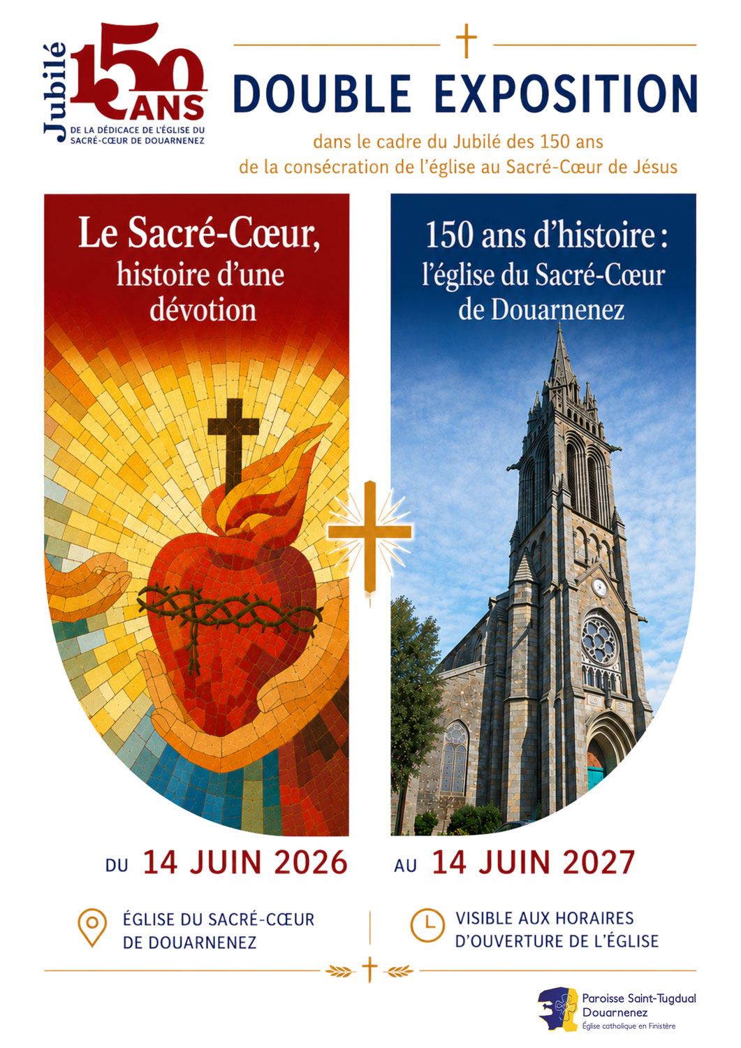 Double exposition pour le jubilé des 150 ans de le consécration de l’église du Sacré-Cœur
