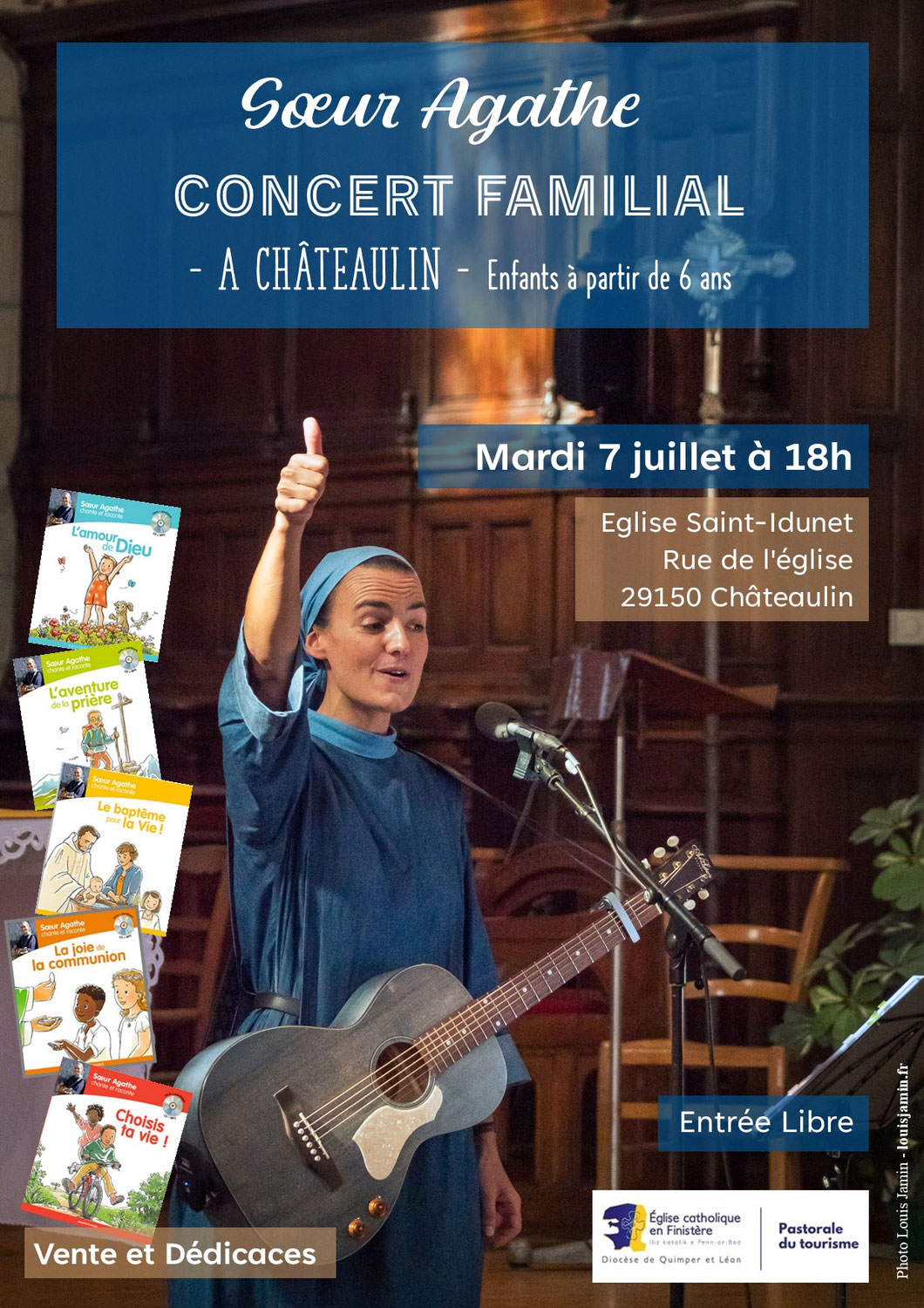Sœur Agathe en concert familial à Châteaulin
