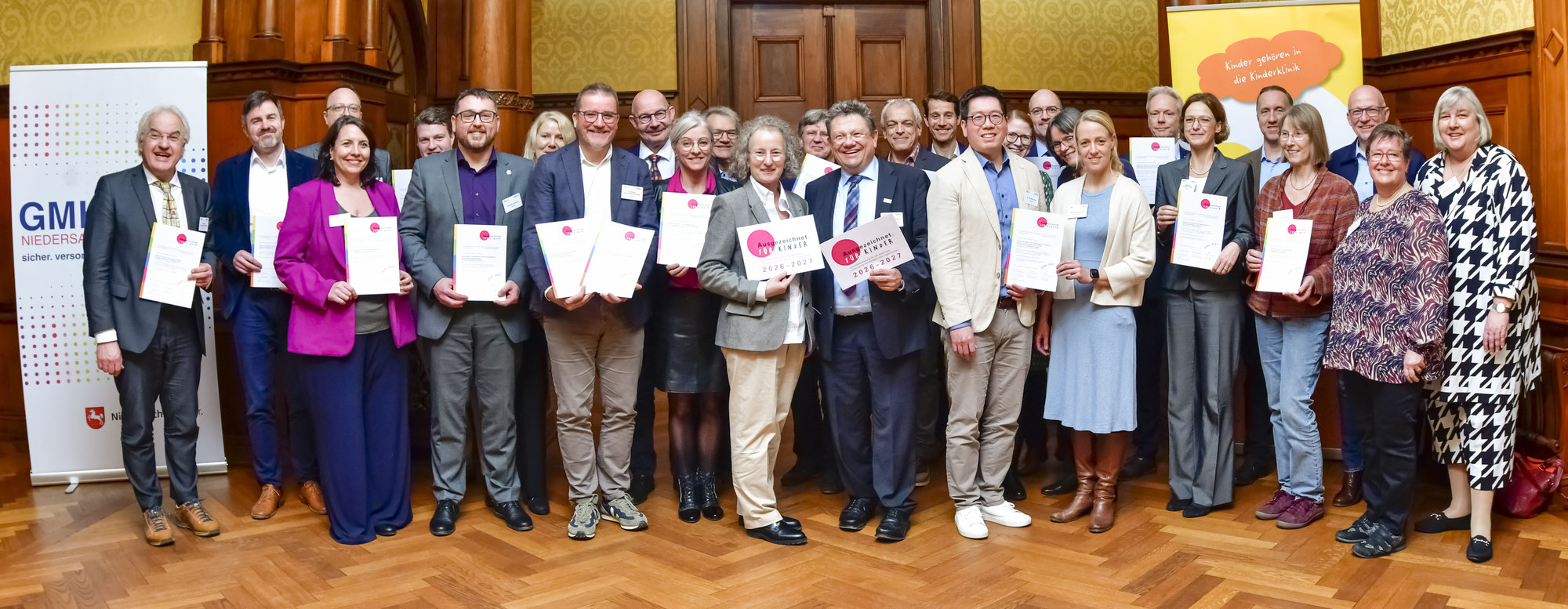 Verleihung der Gütesiegel für Kinderkliniken 2026–2027