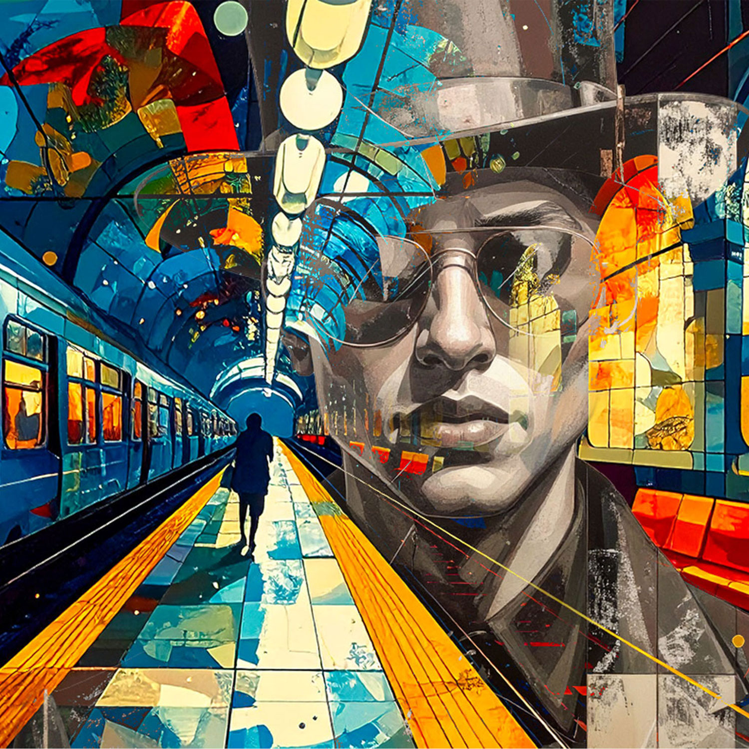 Station to Station - Abstract Artwork
