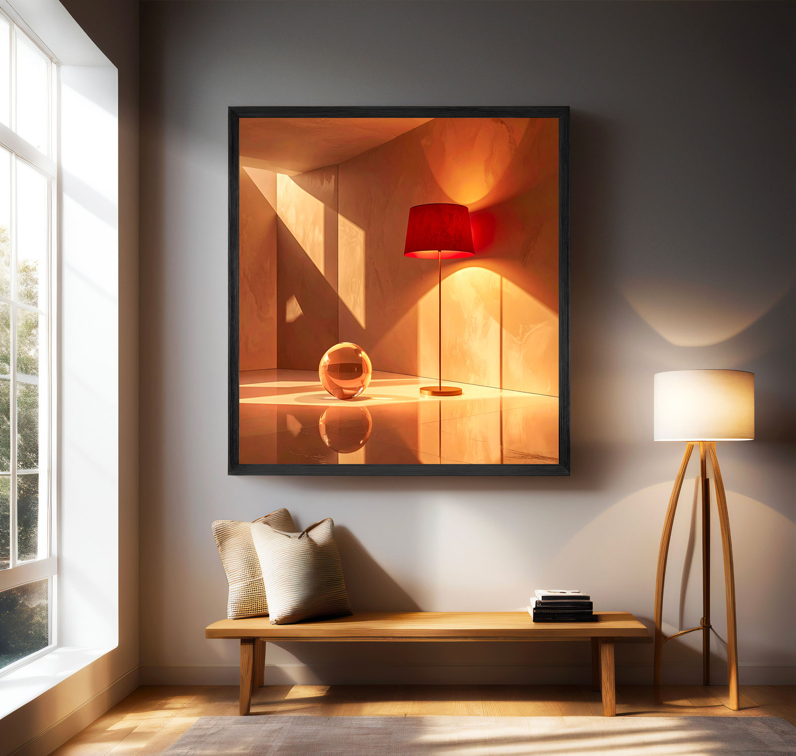 Mehr als ein Wandbild: Wie eine Lampe zur Kunst für dein Zuhause wird