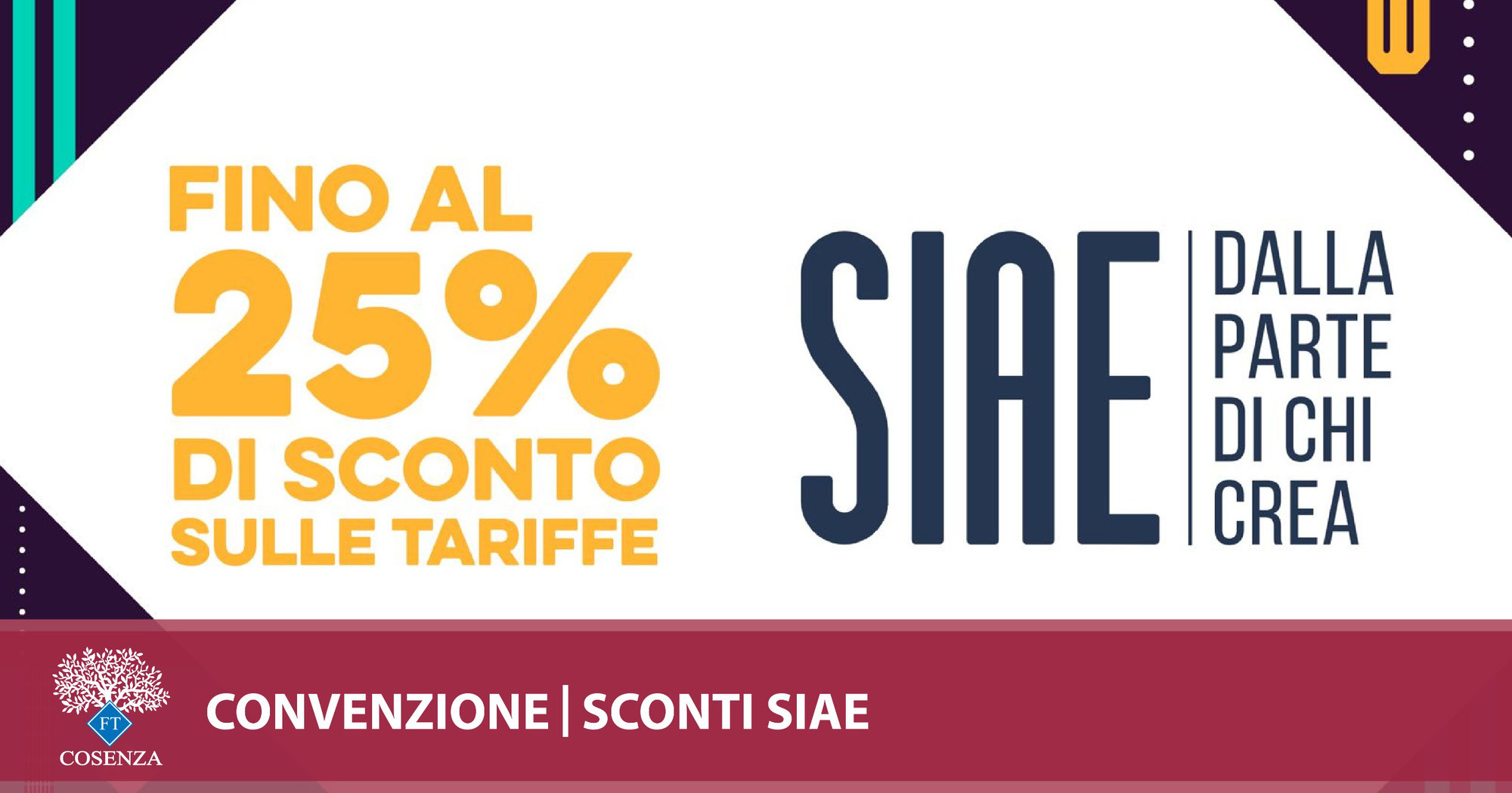 SCONTI SU TARIFFE SIAE 2024