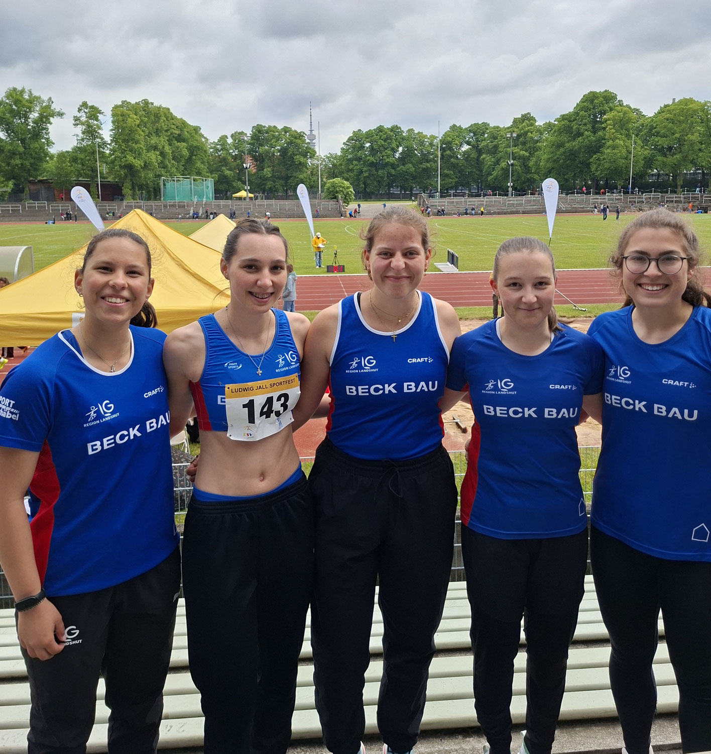 Kampf gegen das Wetter: Athletinnen überzeugen in München