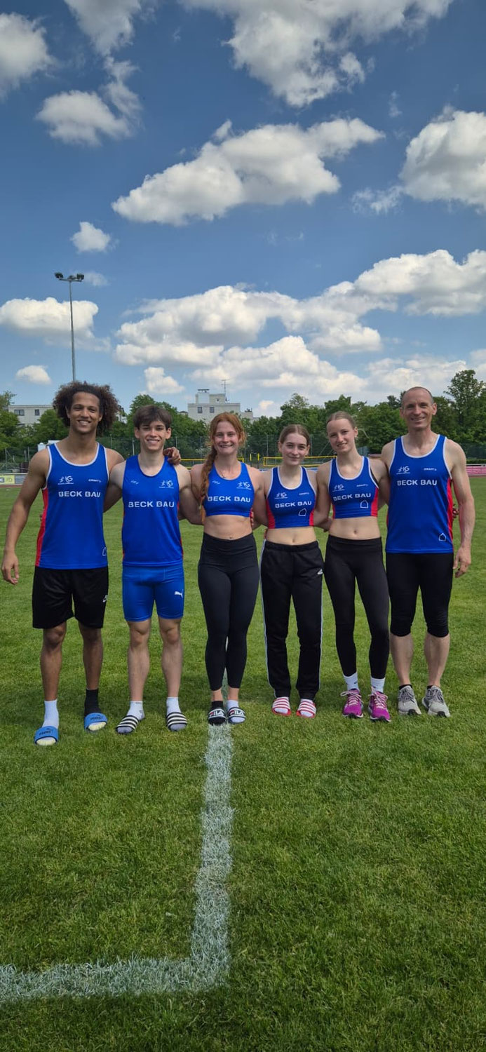 LG-Leichtathleten beim Germeringer-Meeting