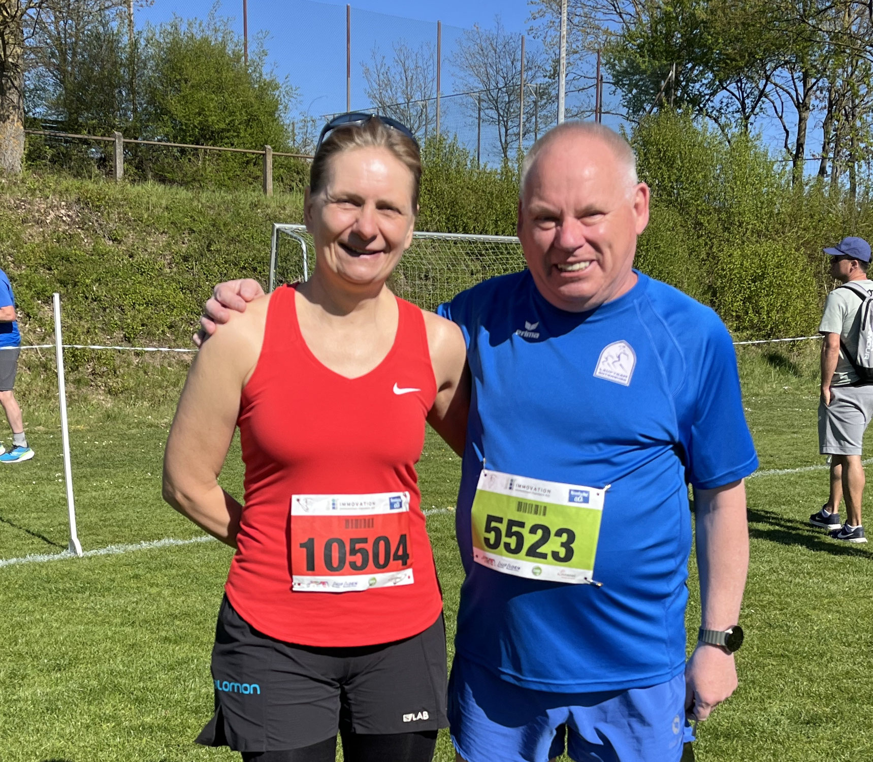 Silke Altmann und Günter Börner auch beim Nordhessencuplauf in Körle dabei