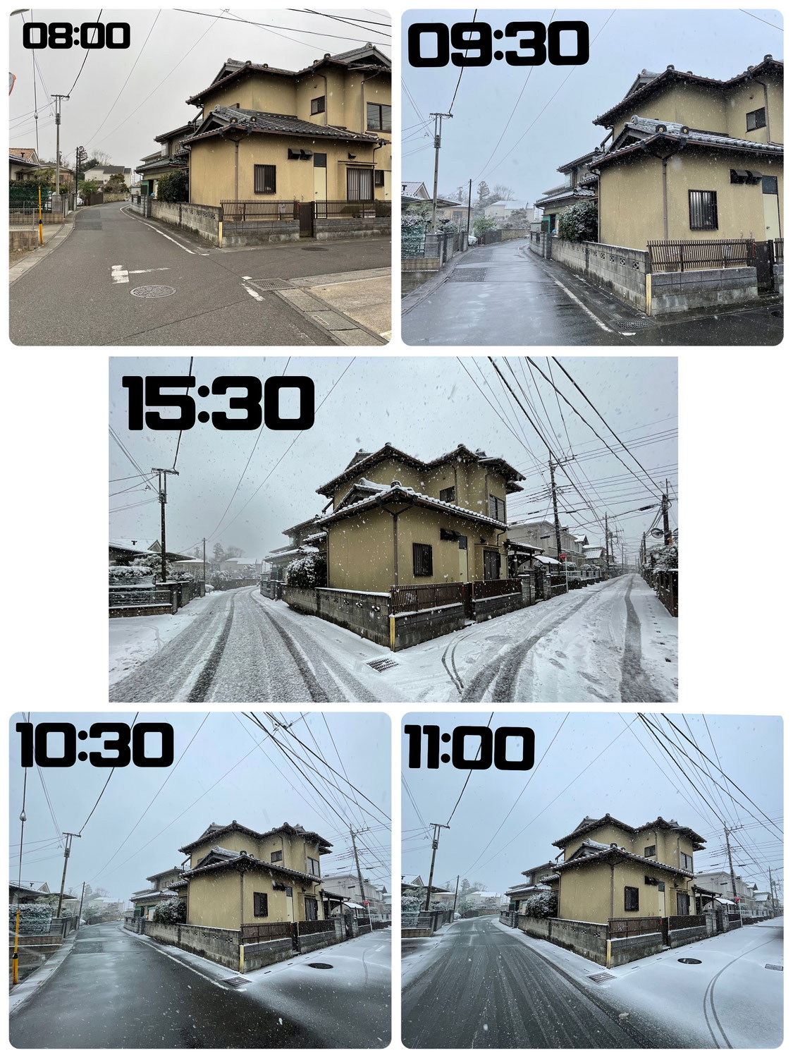 埼玉でも積雪