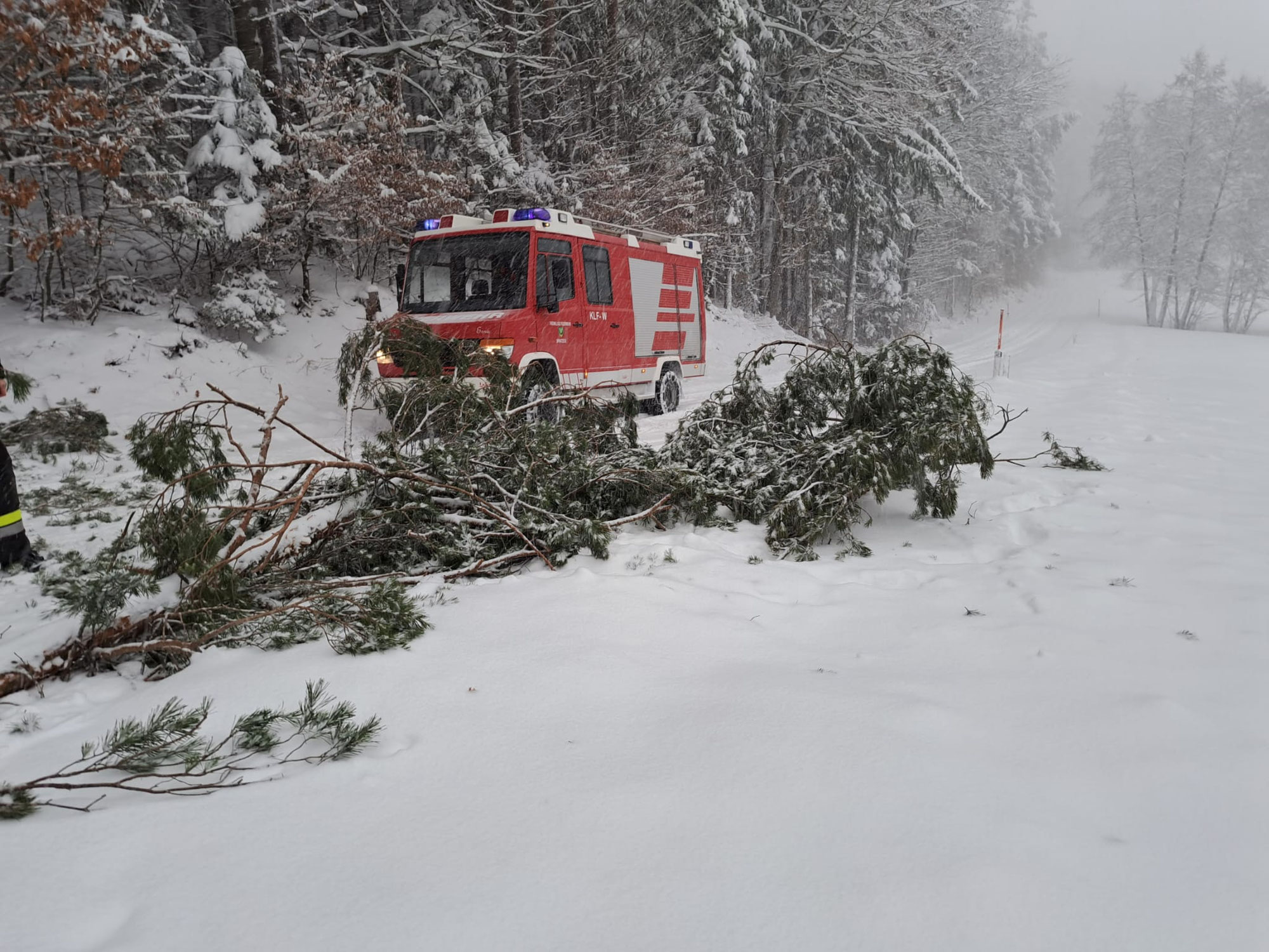 Einsätze auf Grund der starken Schneefälle