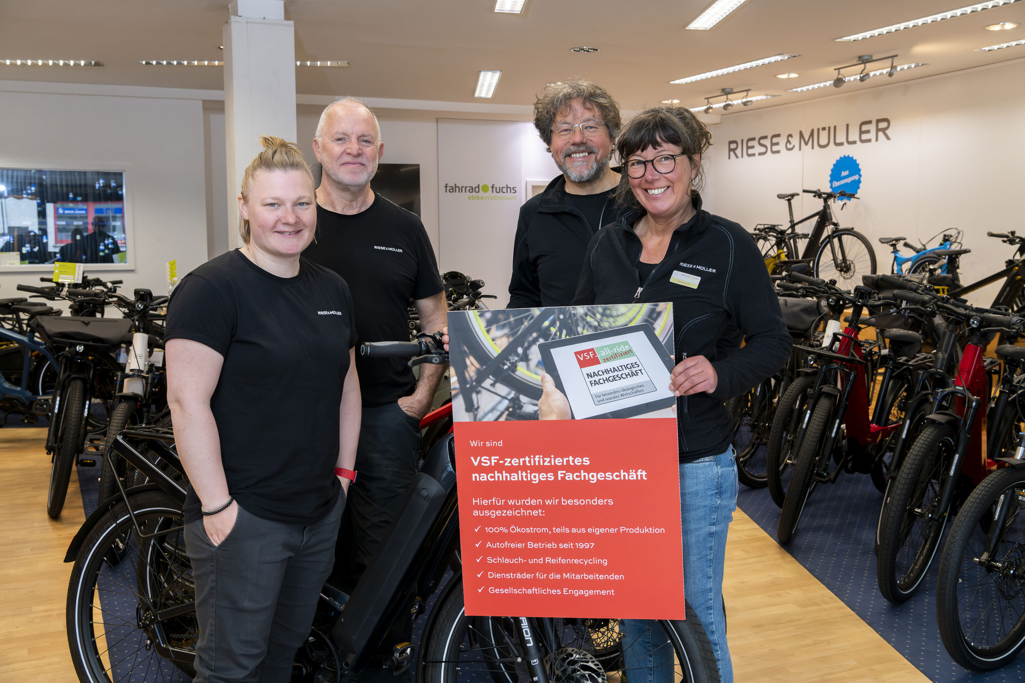 VSF all-ride Grundlagenschulung „Nachhaltiges Fahrradfachgeschäft“: Erste Zertifizierung