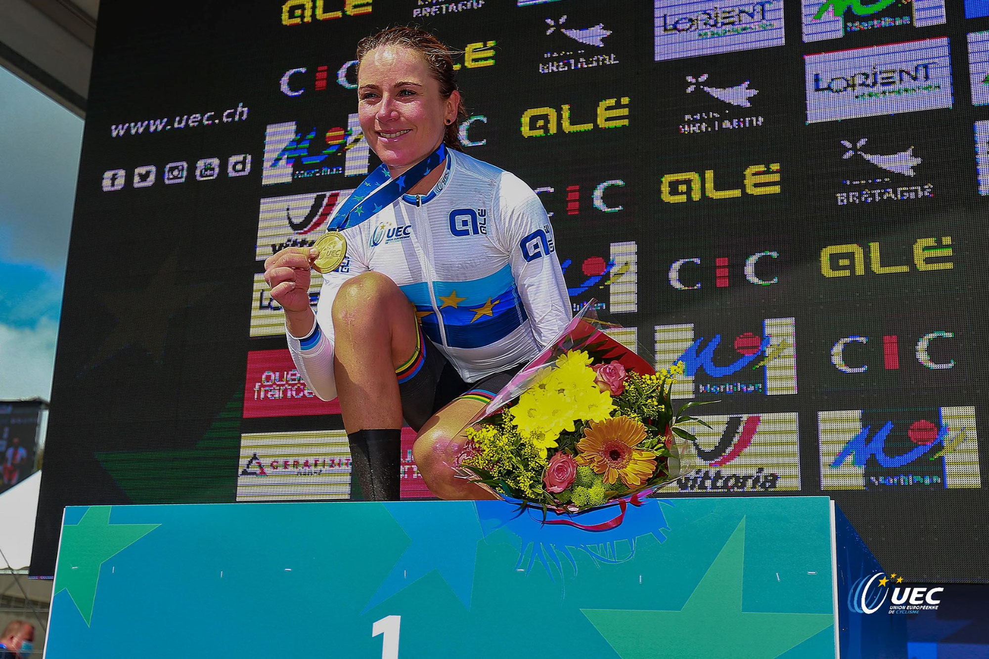 Die Radsport-Europameister 2021 in ALÉ-Kleidung