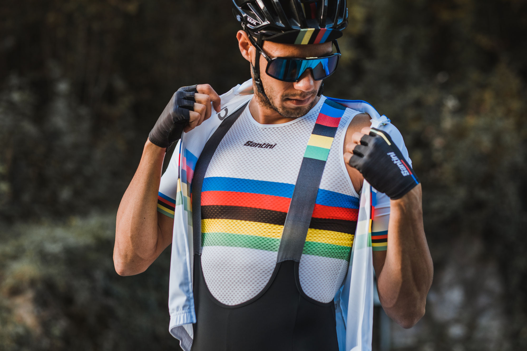 Santini nutzt recycelten Polartec-Stoff für die UCI World Champion Jerseys