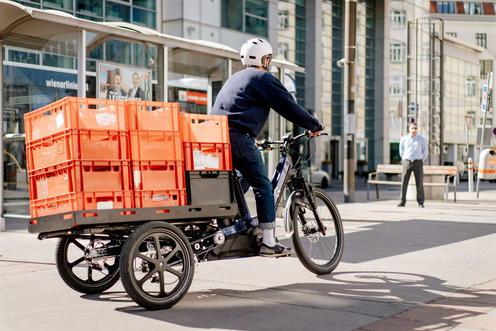 Urbane Mobilität: am Radweg auf der Überholspur