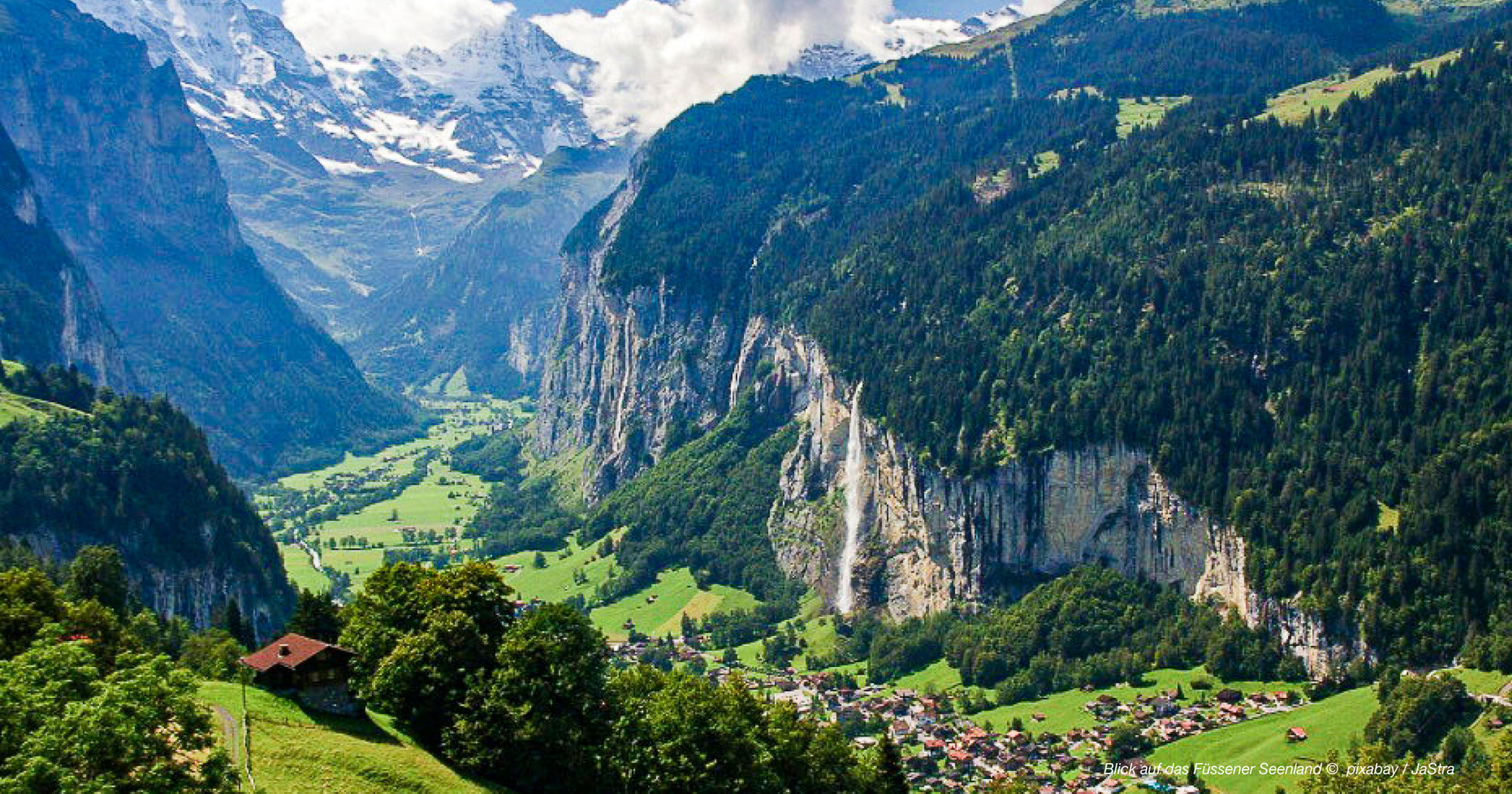 Lauterbrunnental mit Staubbachfall & Trümmelbachfälle