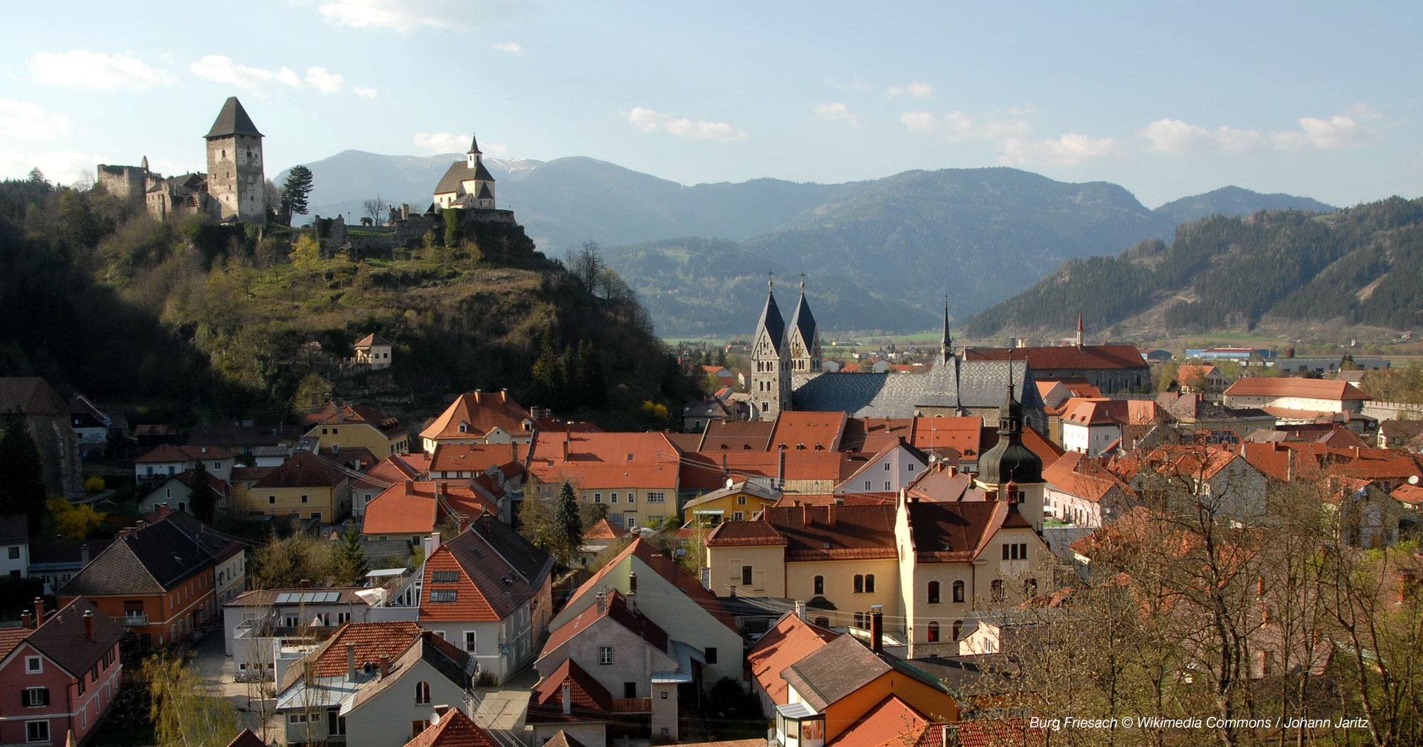 Burg Friesach - Burg-Neubau über der ältesten Stadt Kärntens