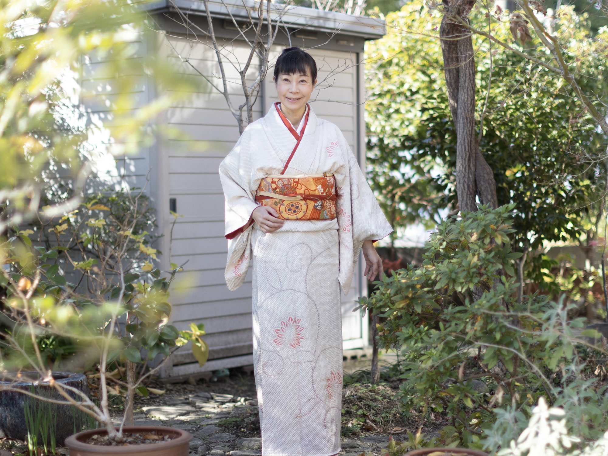 元日は戴き物の着物で過ごす