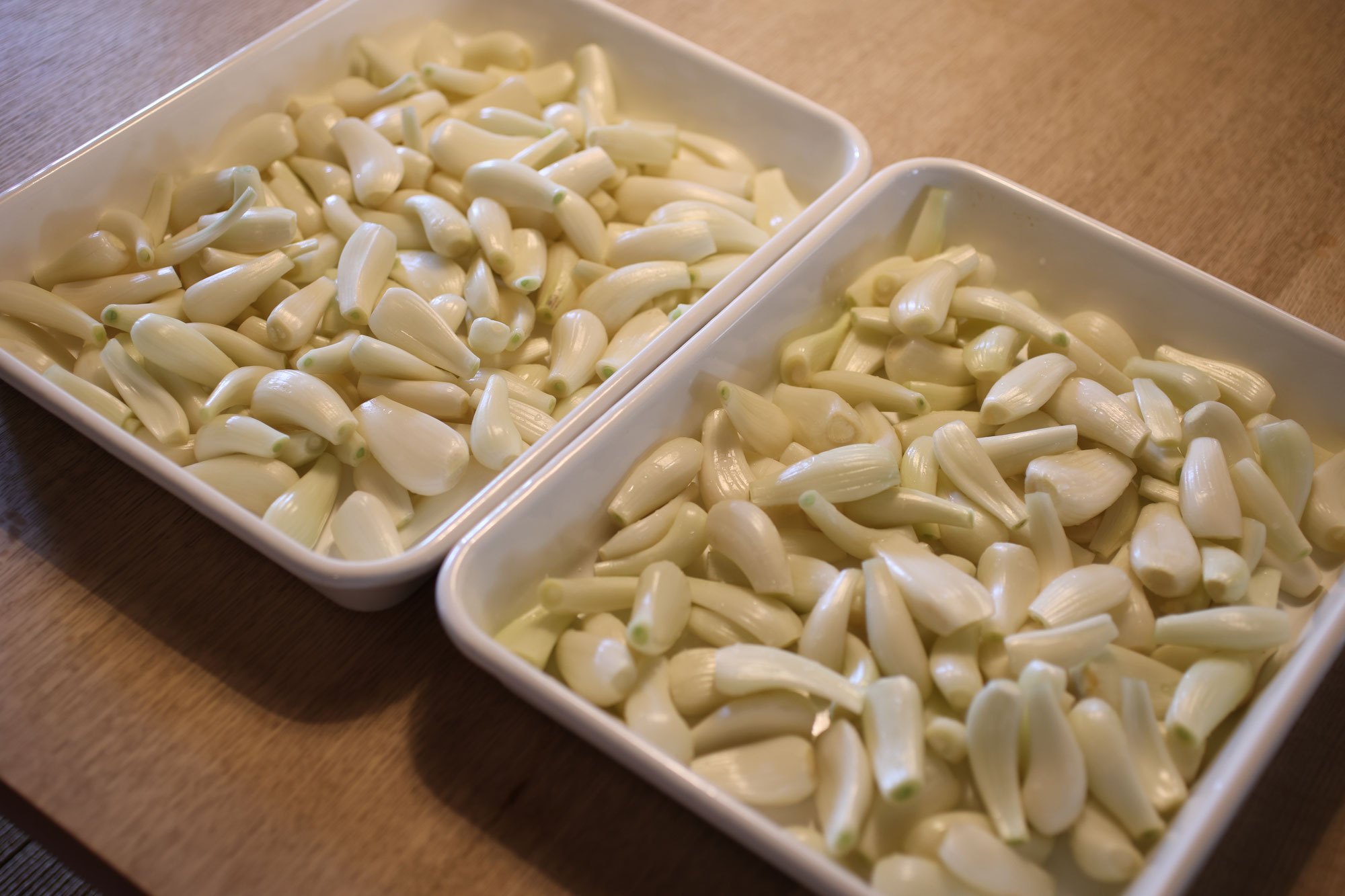 らっきょう漬け 畑があると生ごみが減ります