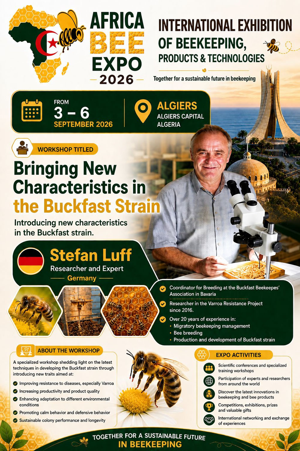 Stefan Luff auf der Africa Bee Expo