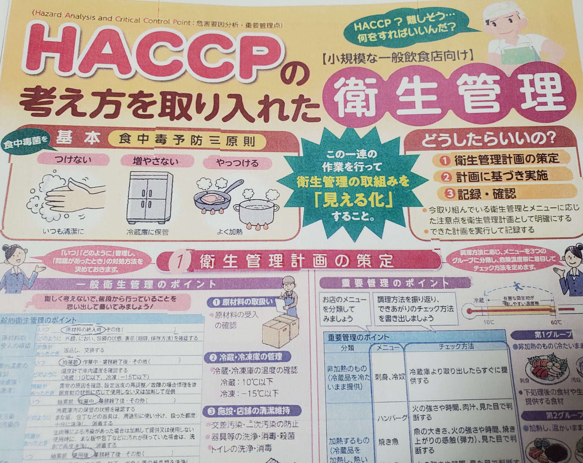 HACCPの考え方を取り入れた衛生管理