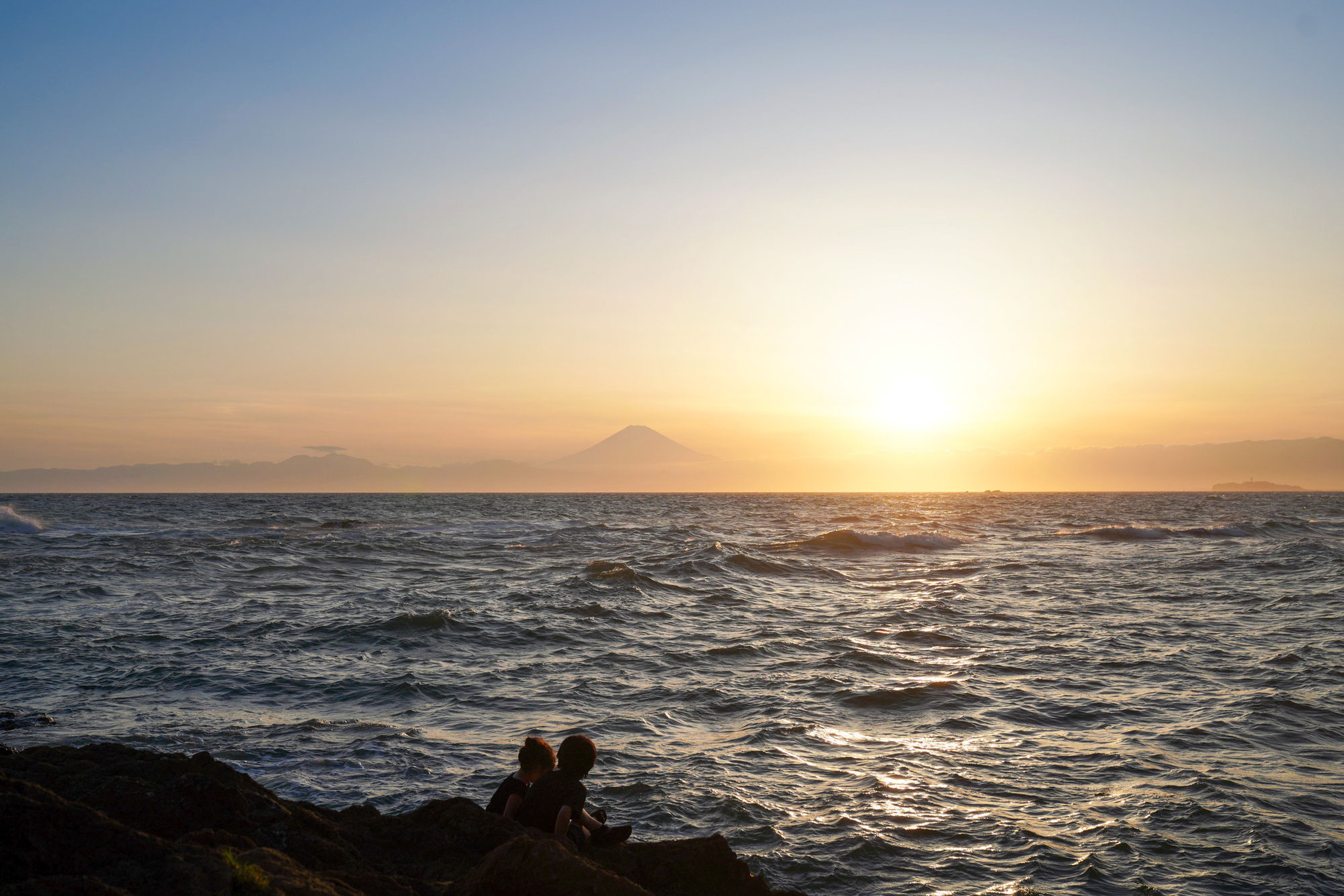 富士山の写真（横須賀・立石海岸）