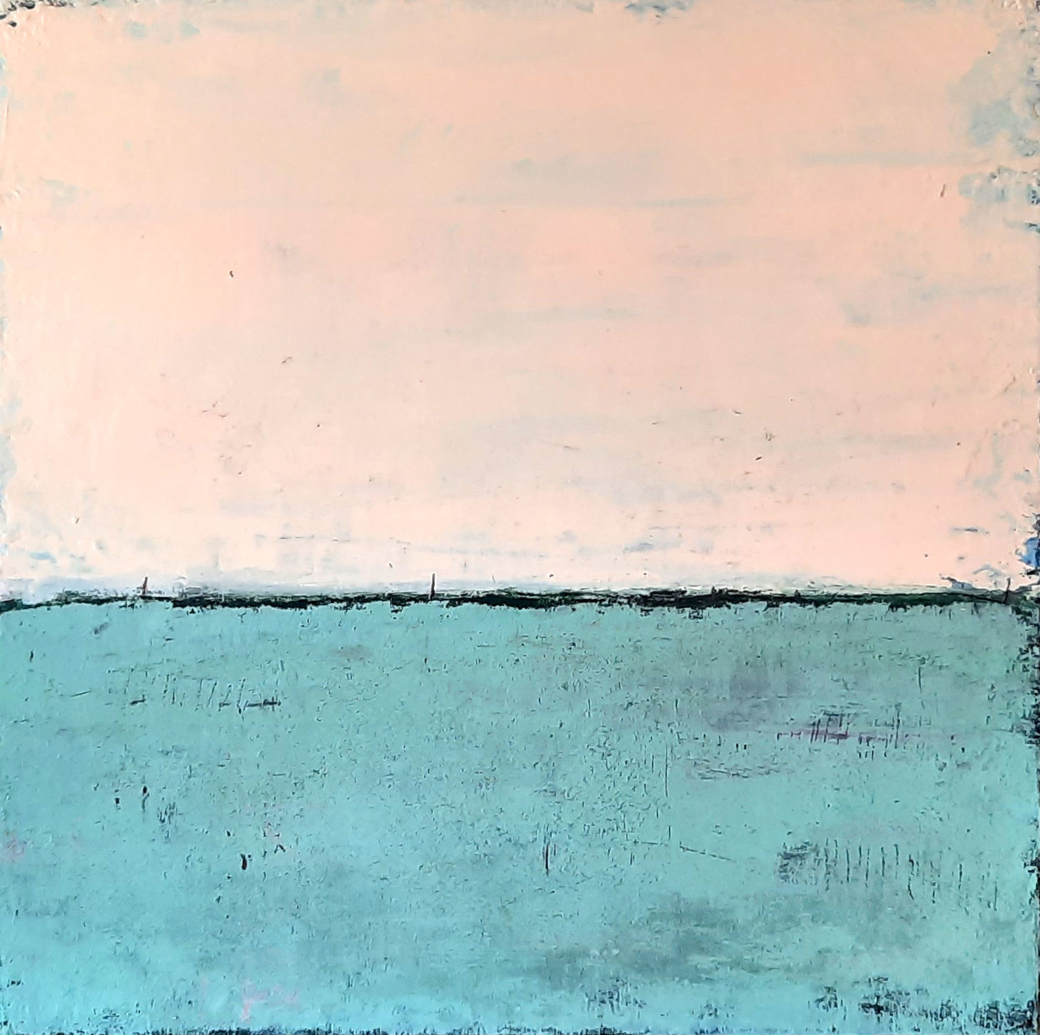 Titel: Abgeholzt - 60 x 60 cm Unikat