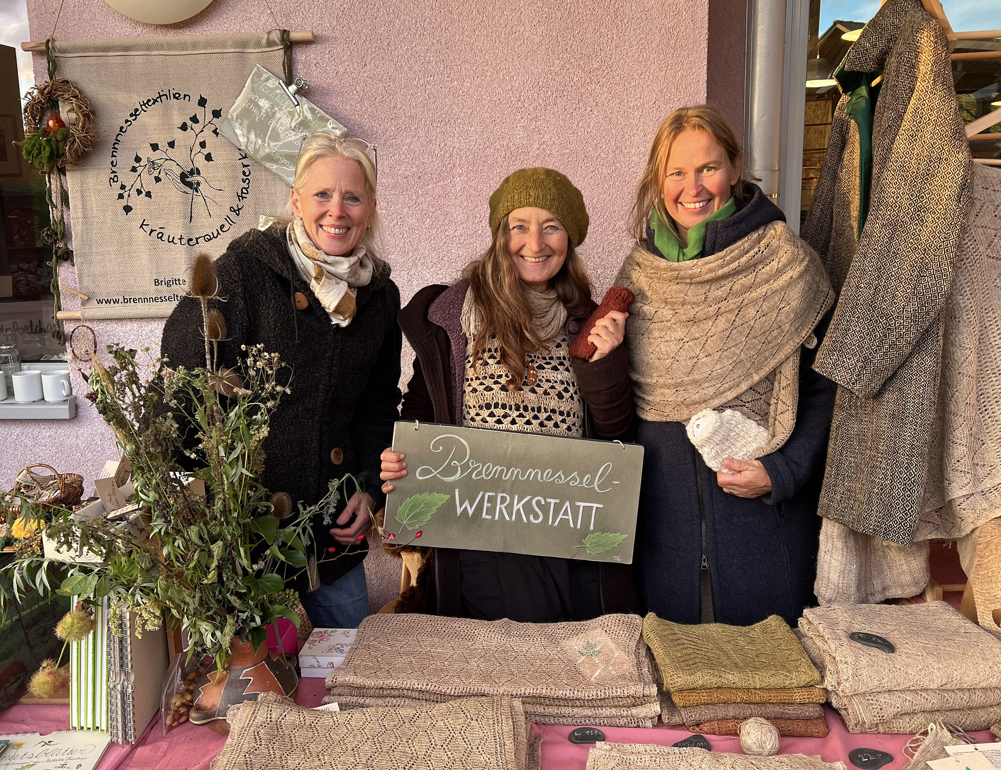 Wollfest 2025 in Backnang mit Brennnesseltextilien