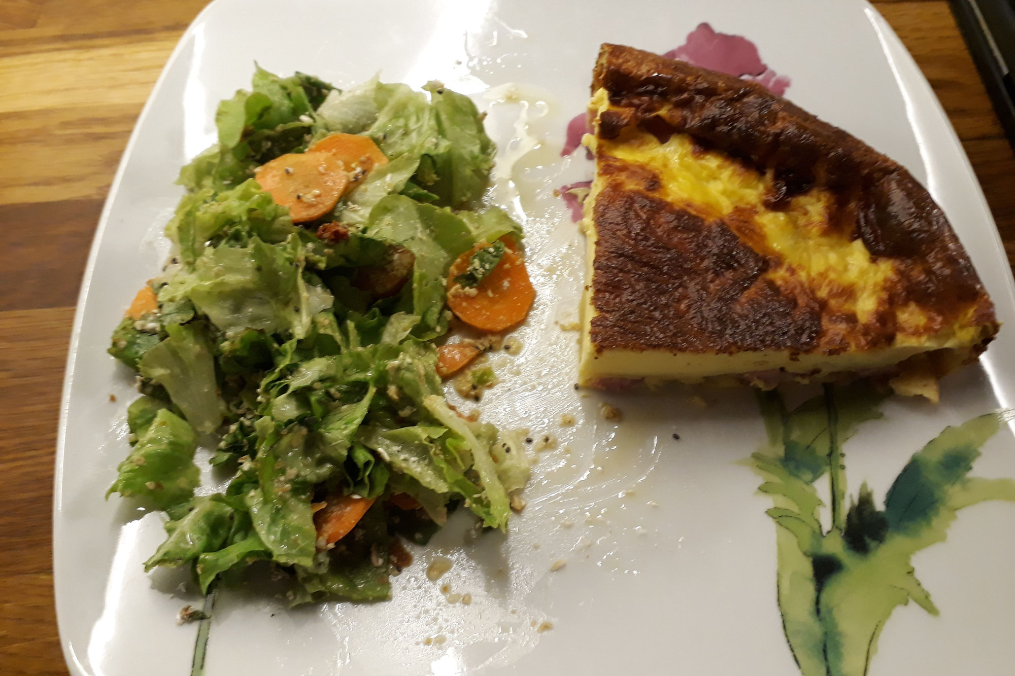 Quiche presque Lorraine légère et sans pâte