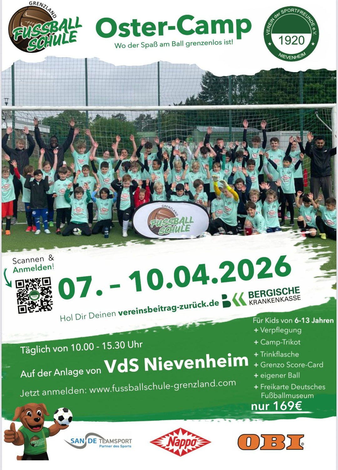 Fußballcamp in den Osterferien 2026