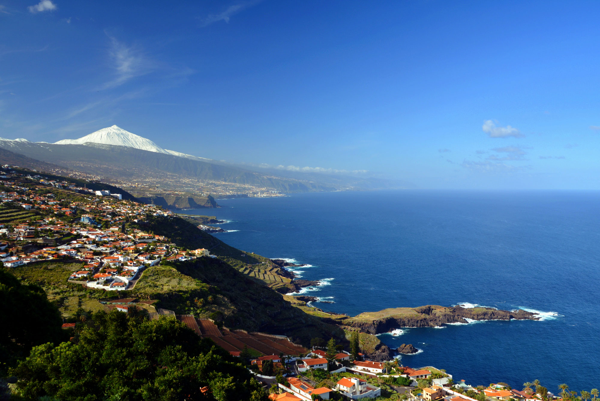 Schnee auf dem Pico del Teide