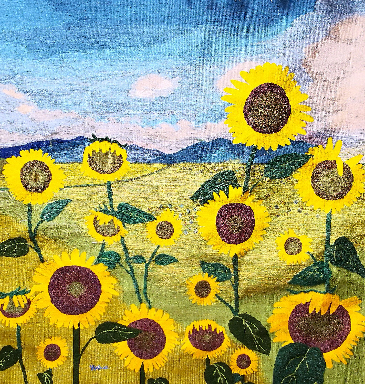 【極美品】西陣名家機元「安田つづれ謹製」手織り本綴れ「相良刺繍」「元禄四季花」 極美品】西陣名家機元「安田つづれ謹製」手織り本綴れ「相良刺繍