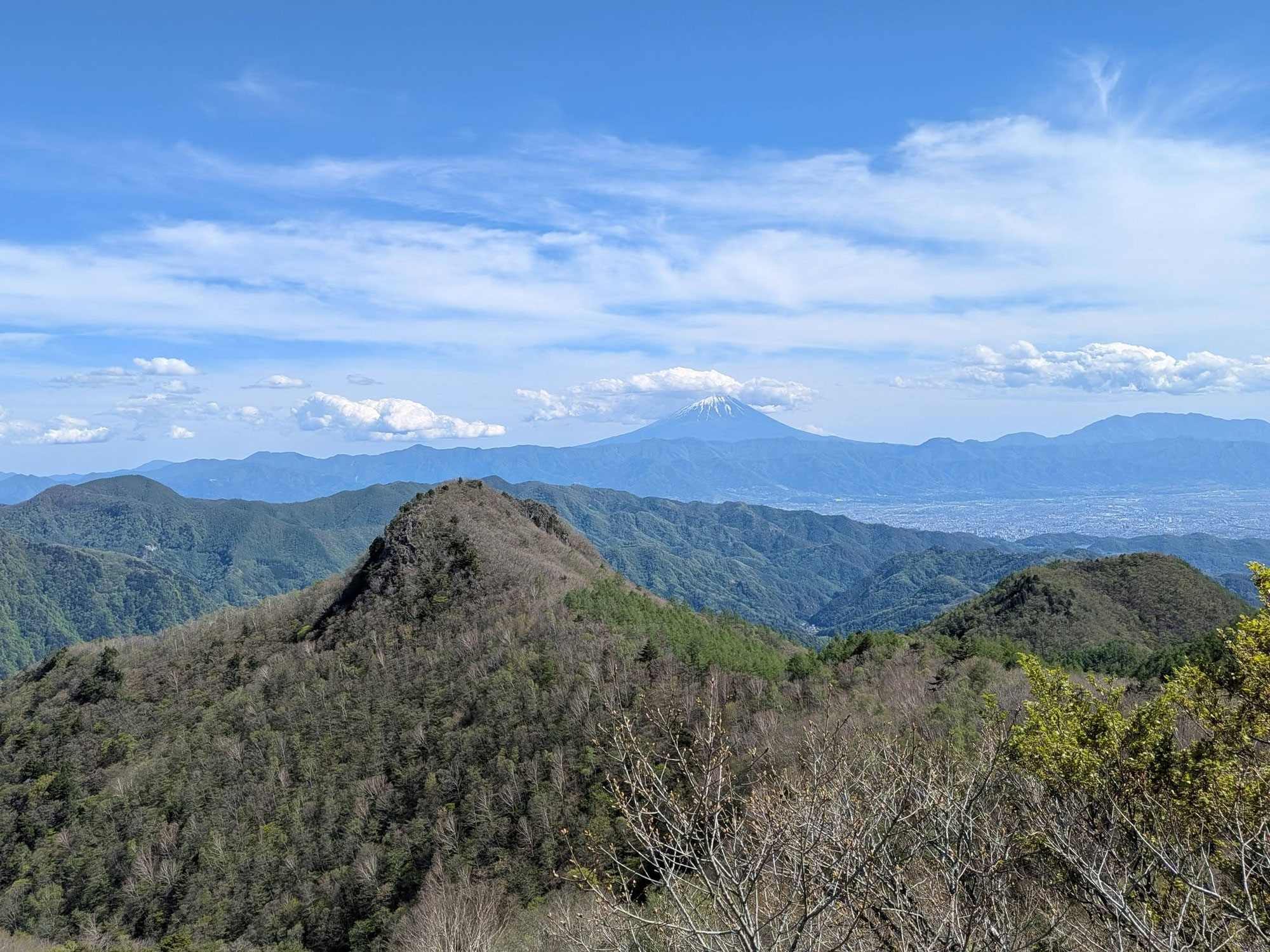 山梨百名山３座ツアーへ