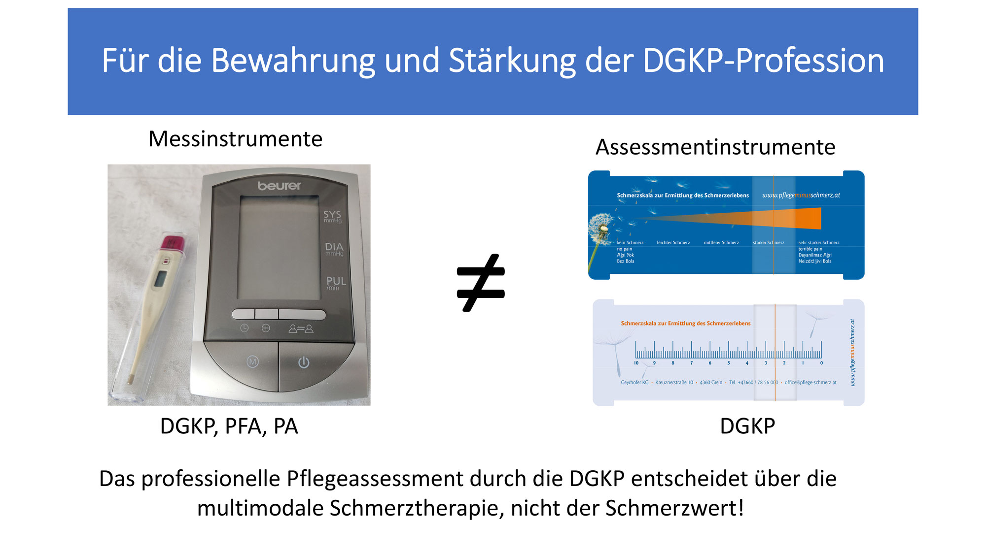 Warum eine multimodale Schmerztherapie sich nicht am Schmerzwert orientiert