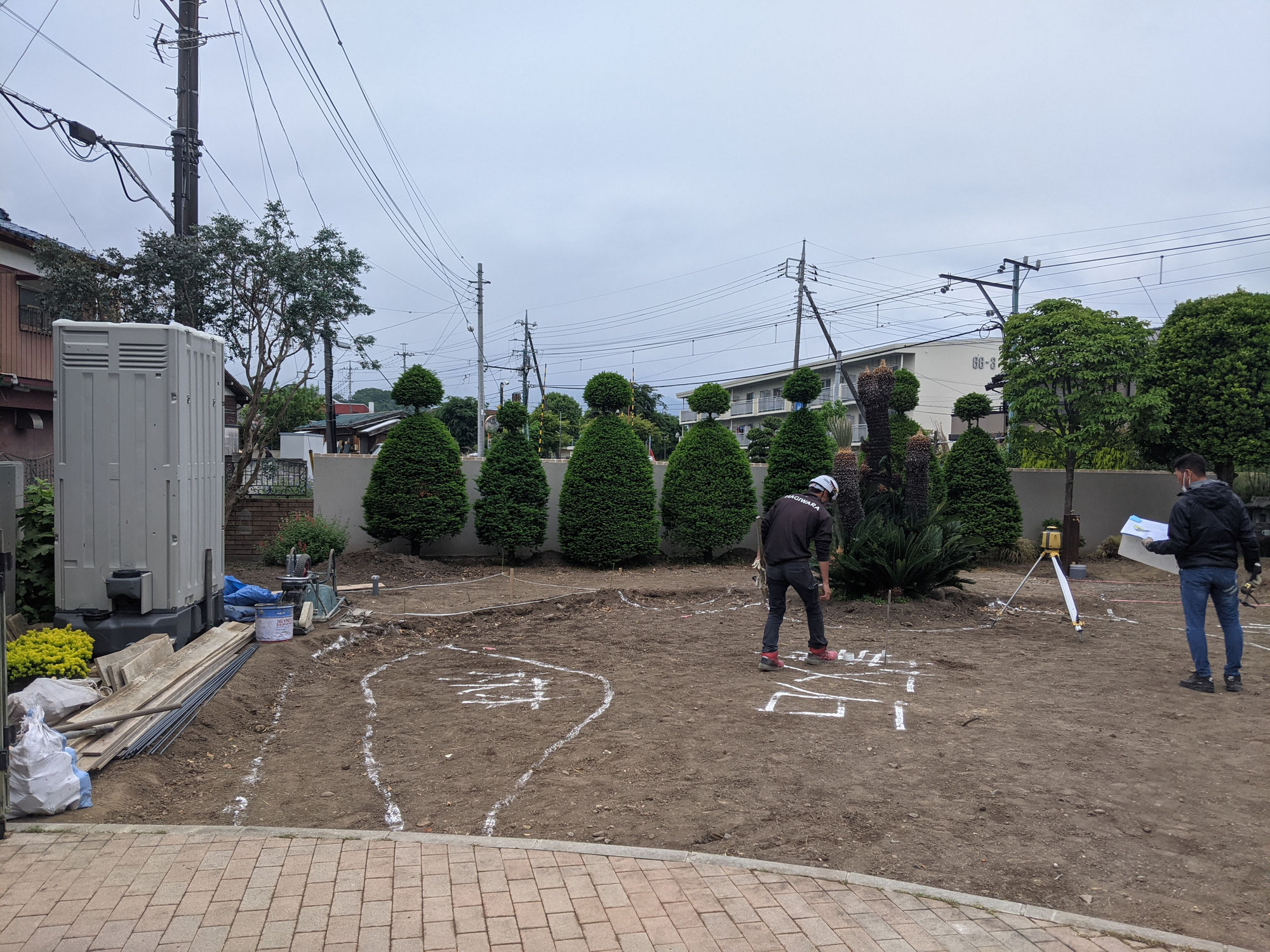 お庭の工事-1