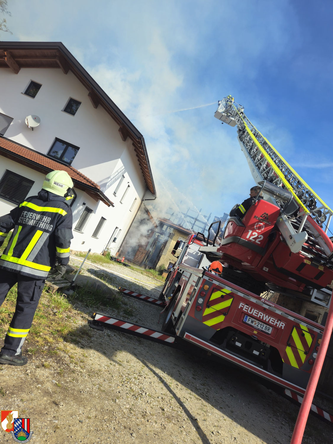 Gebäudebrand in St. Radegund