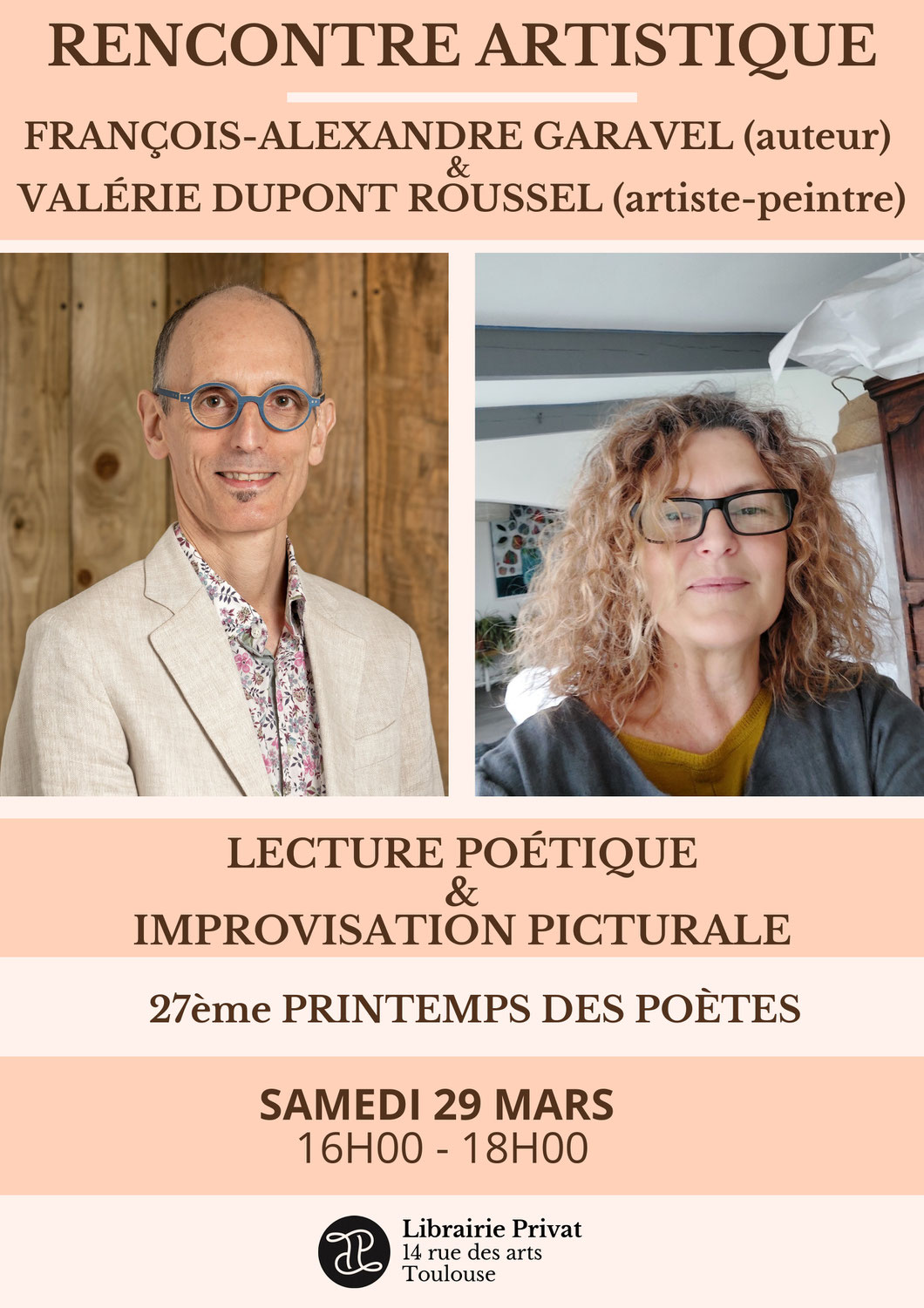 Lecture poétique et beaux-arts à Toulouse