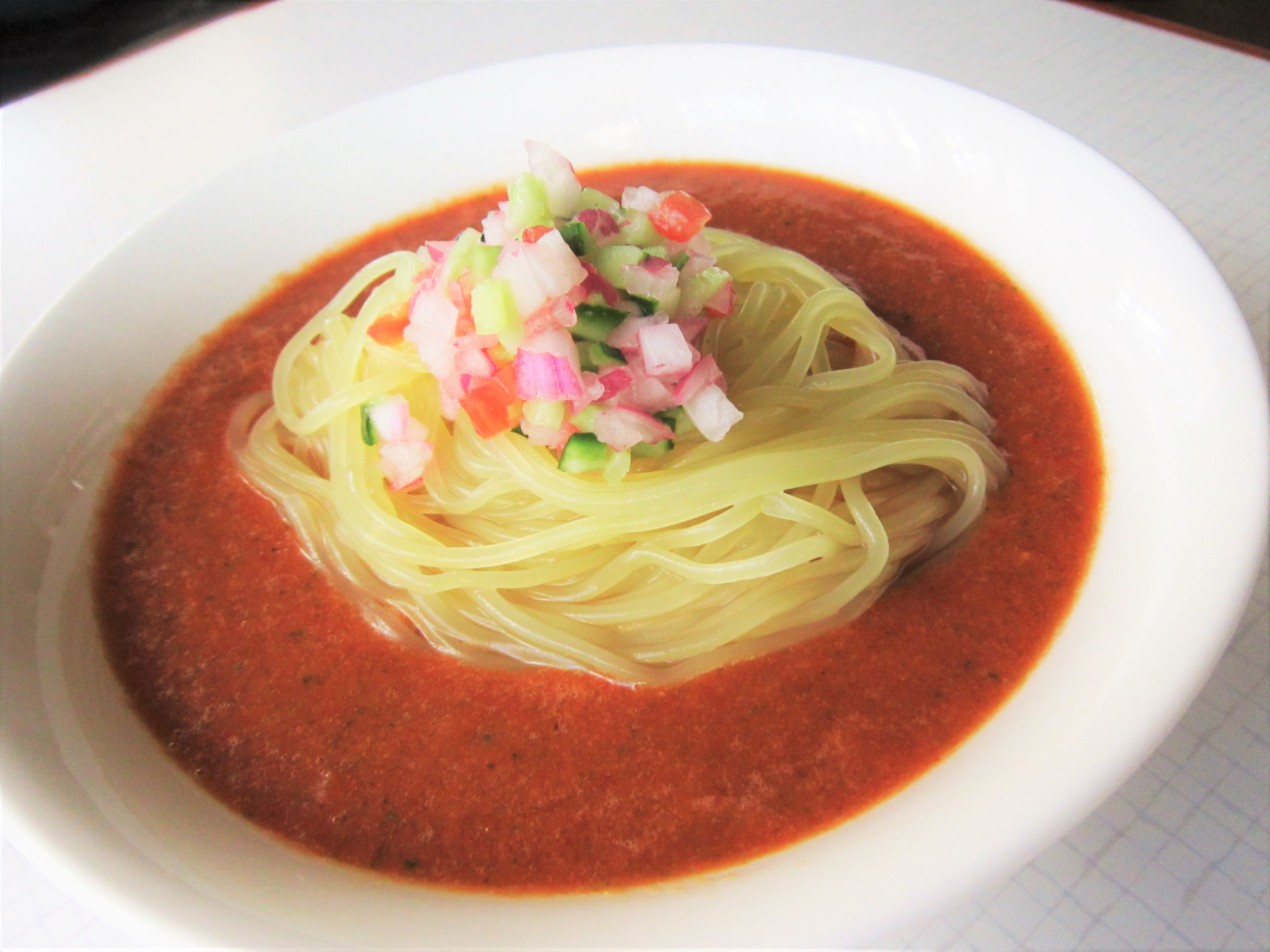 毎日冷麺　40日目　スペイン仕込み！ガスパッチョ冷麺