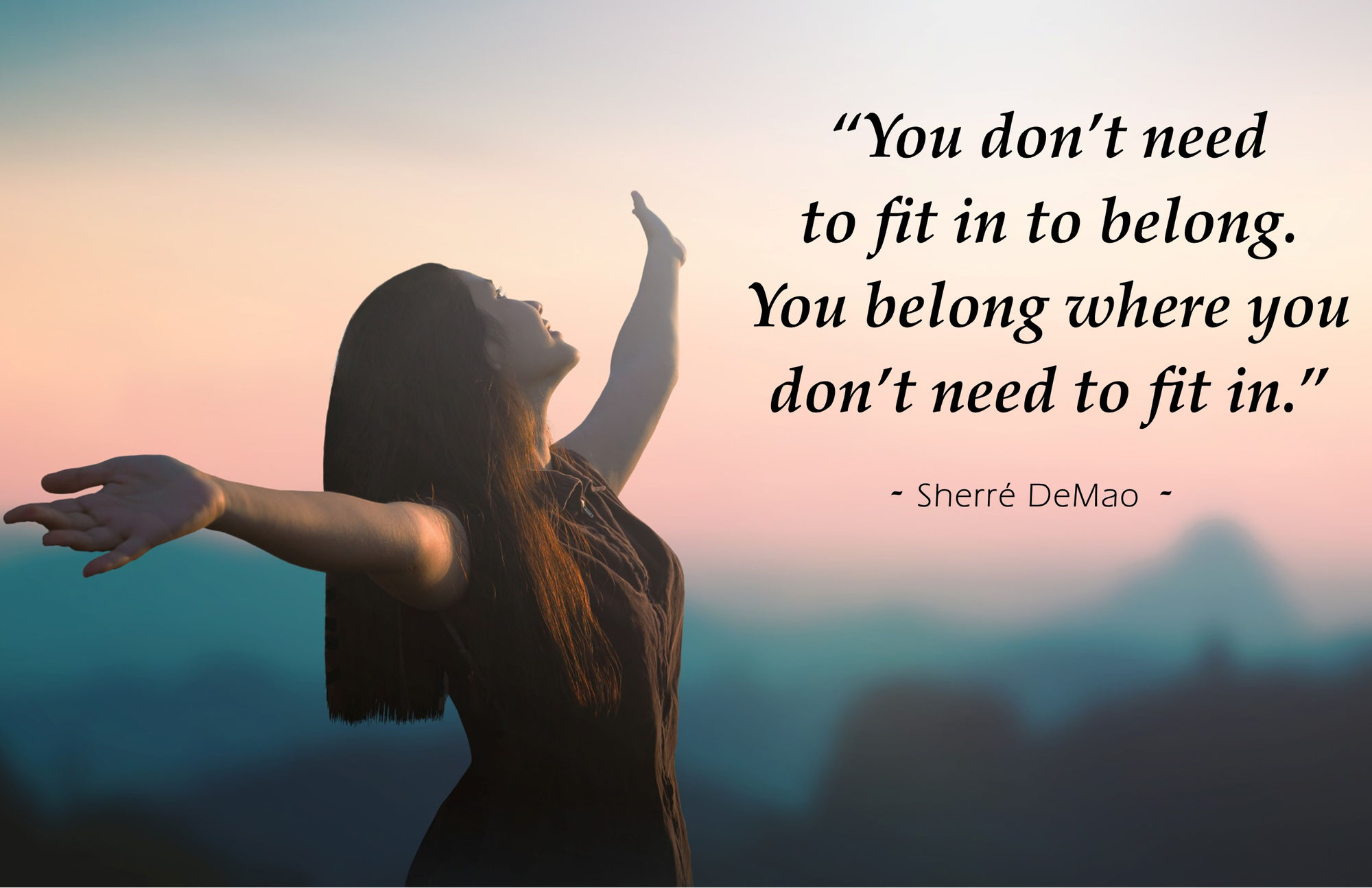 Are you trying to fit in?