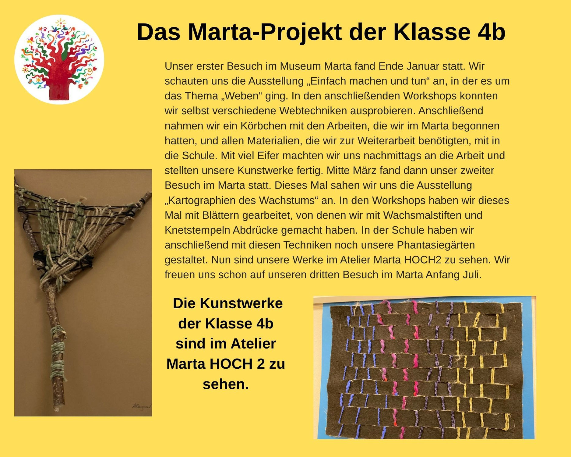 Das Marta-Projekt der Klasse 4b