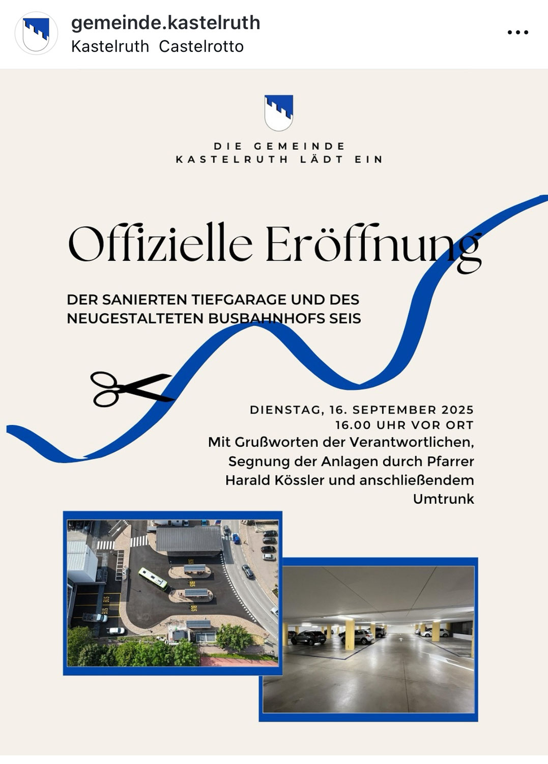 Eröffnung Busbahnhof Seis