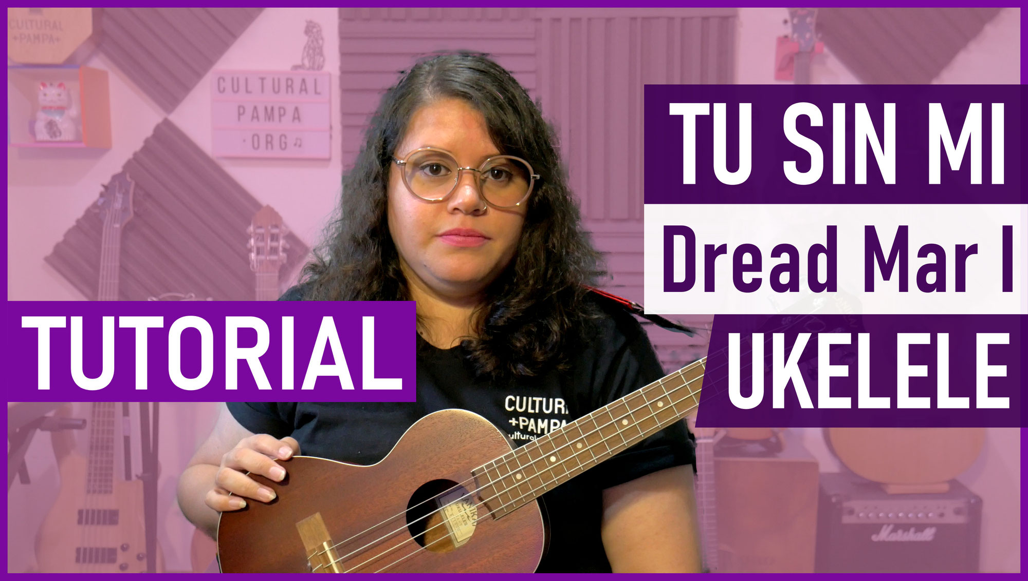 Como tocar Tu sin mi de Dread Mar I en Ukelele