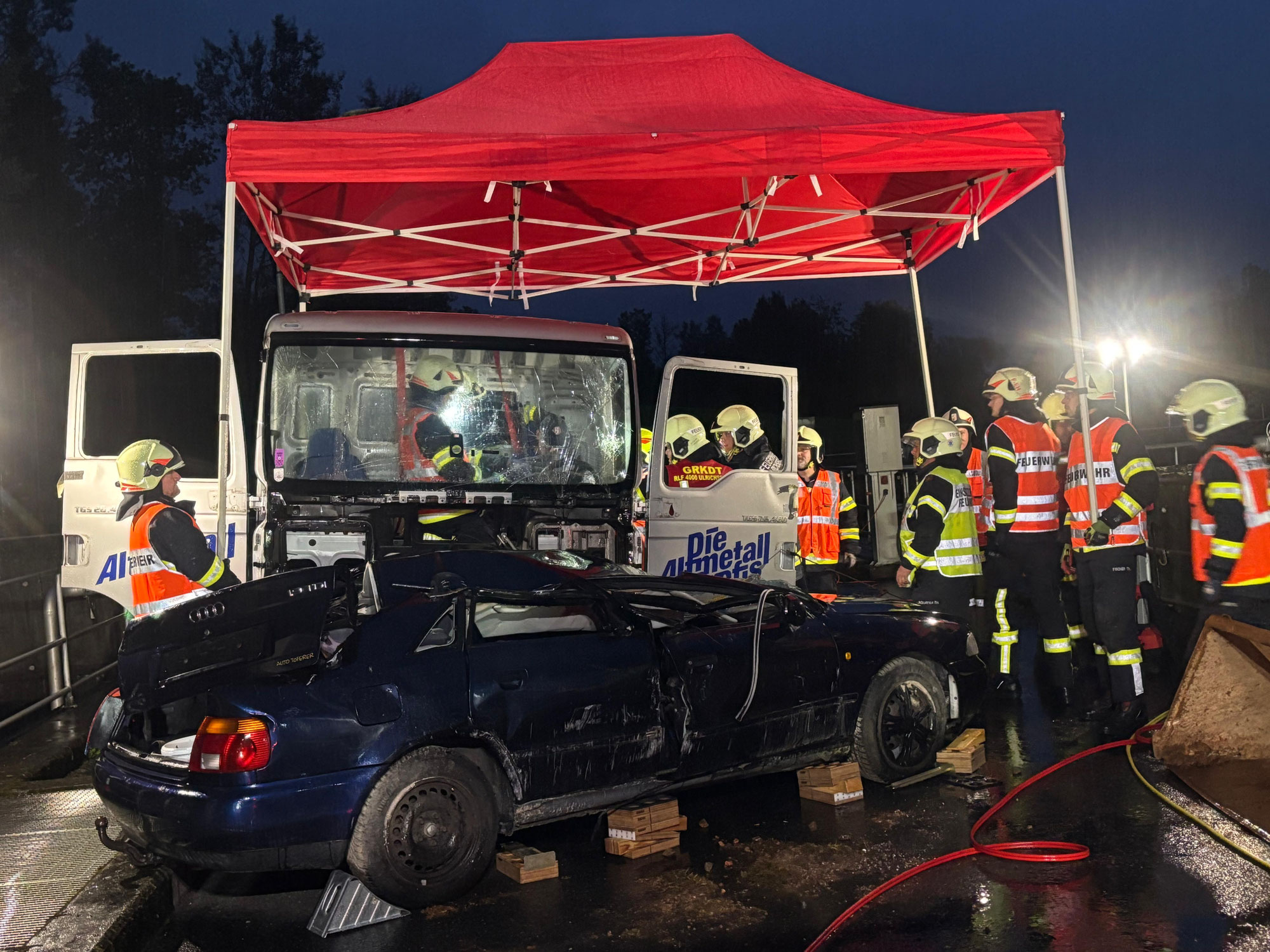 Interne Übung Verkehrsunfall